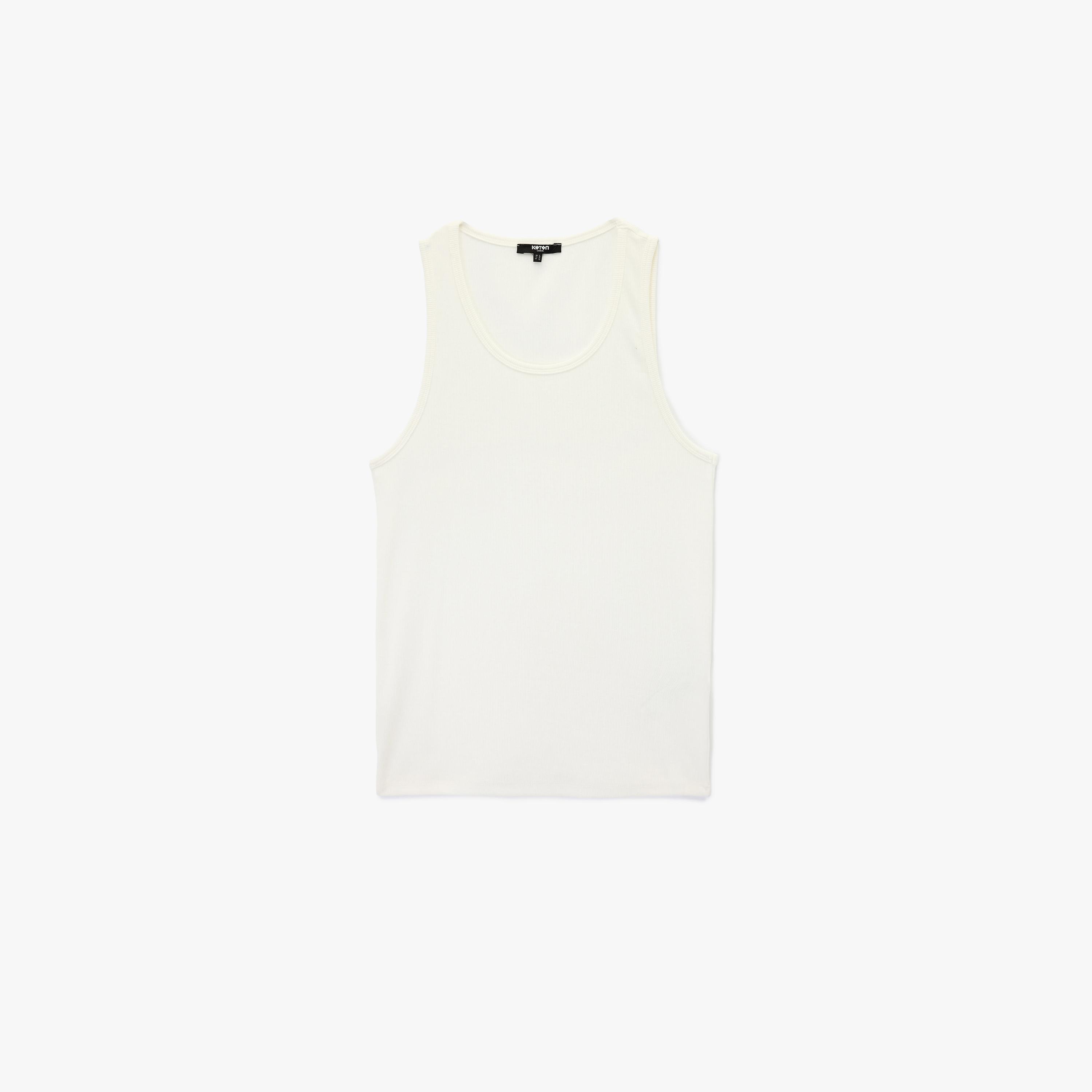 تيشيرت تانك (بدون أكمام) رجالي سادة بقصة رقبة سكوب من كوتون-men-clothing-innerwear-vests-image-4