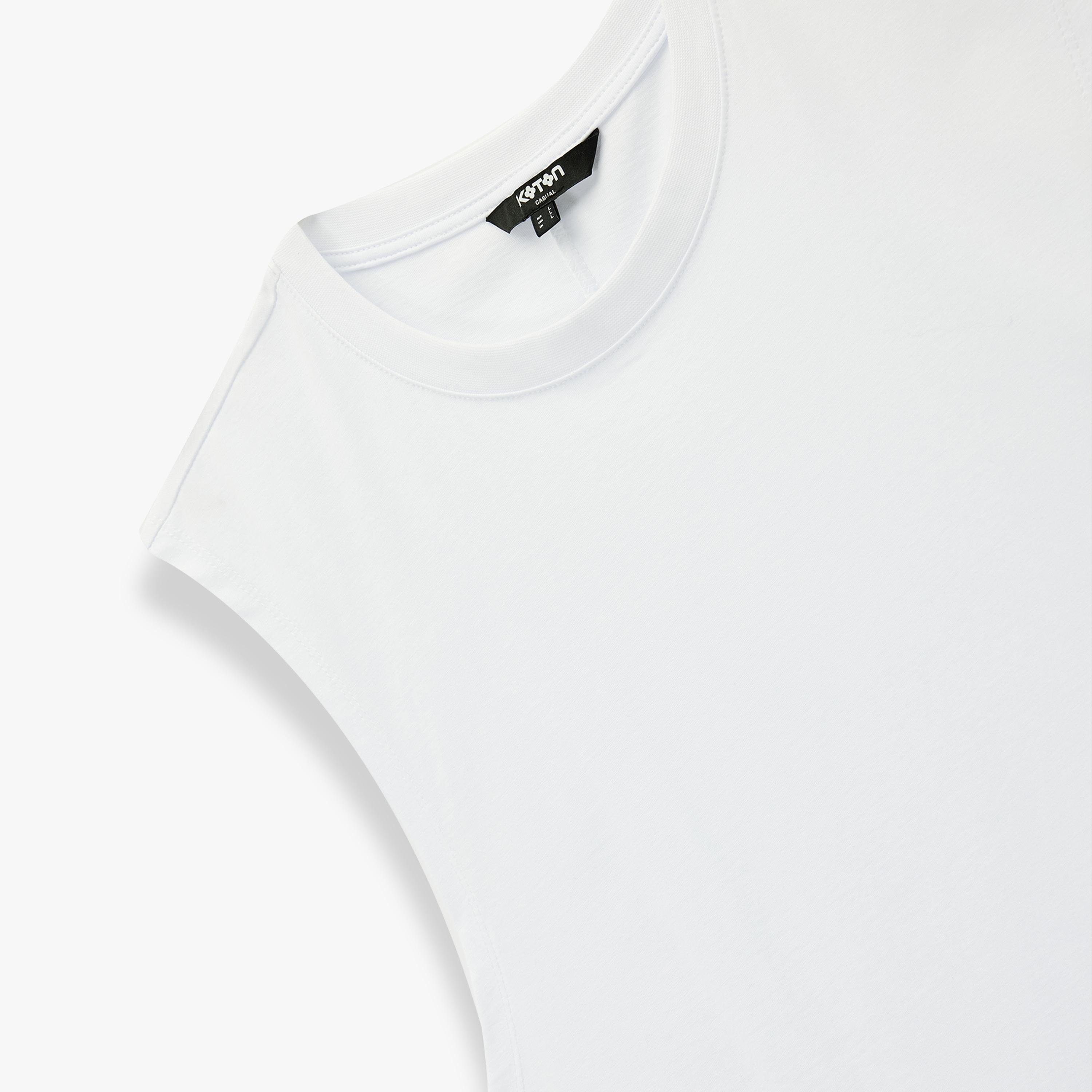 تيشيرت تانك (بدون أكمام) رجالي سادة بقصة رقبة مستديرة من كوتون-men-clothing-innerwear-vests-image-6