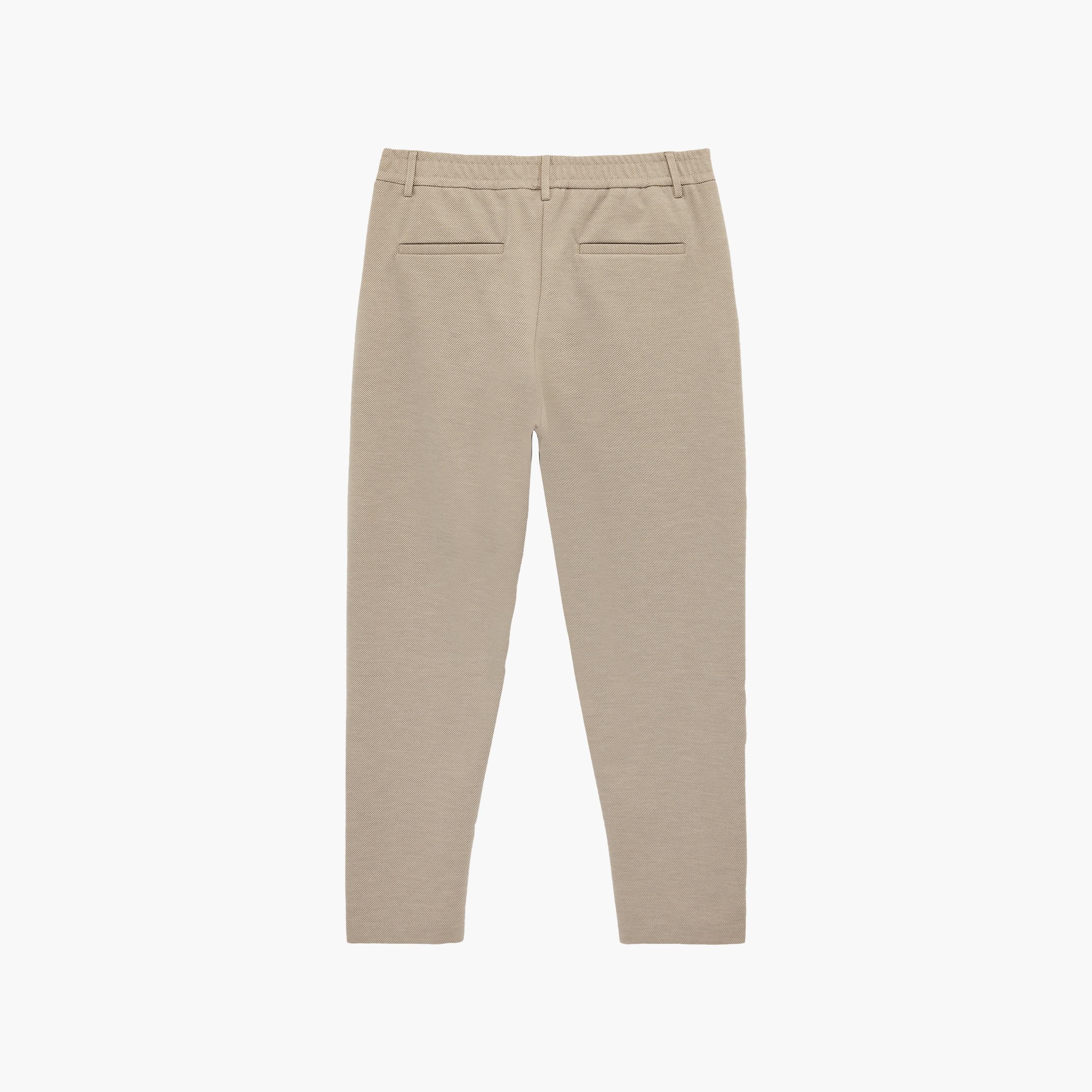 بنطلون رجالي خصر متوسط قصة "سليم فت" ضيقة بزر وسحاب من كوتون-men-clothing-bottoms-trousersandchinos-trousers-image-7
