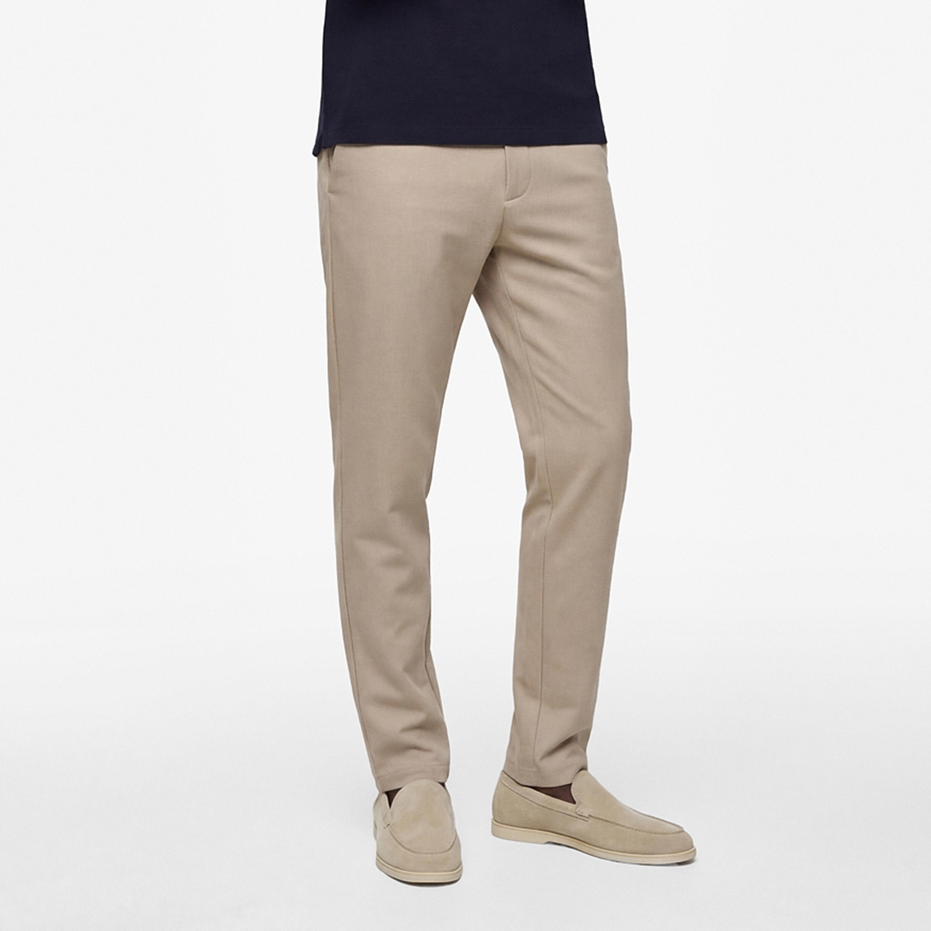 KOTON Slim Fit Mid-Rise Hook and Bar Men's Trousers-men-clothing-bottoms-trousersandchinos-trousers-image-3