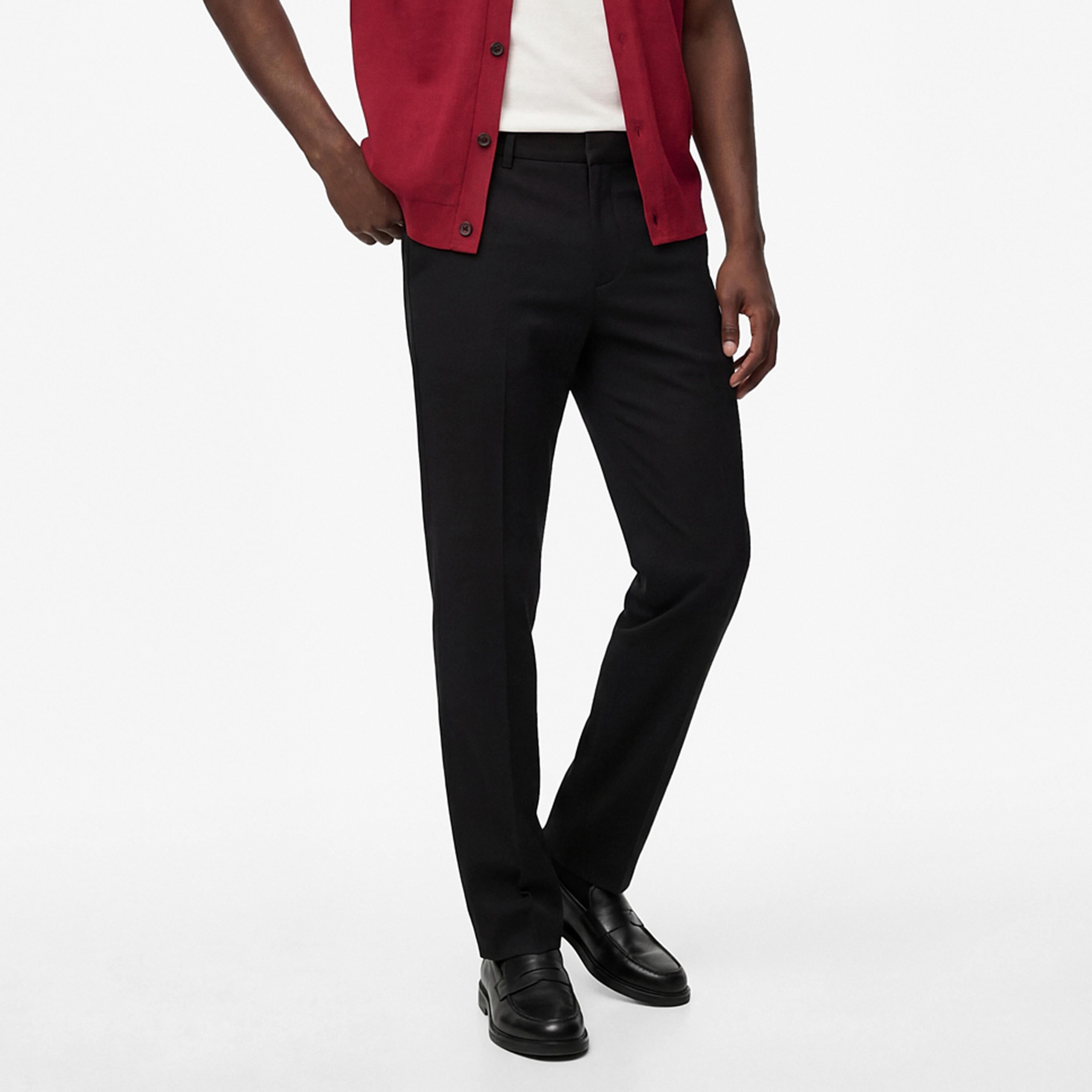 KOTON Slim Fit Mid-Rise Hook and Bar Men's Trousers-men-clothing-bottoms-trousersandchinos-trousers-image-1