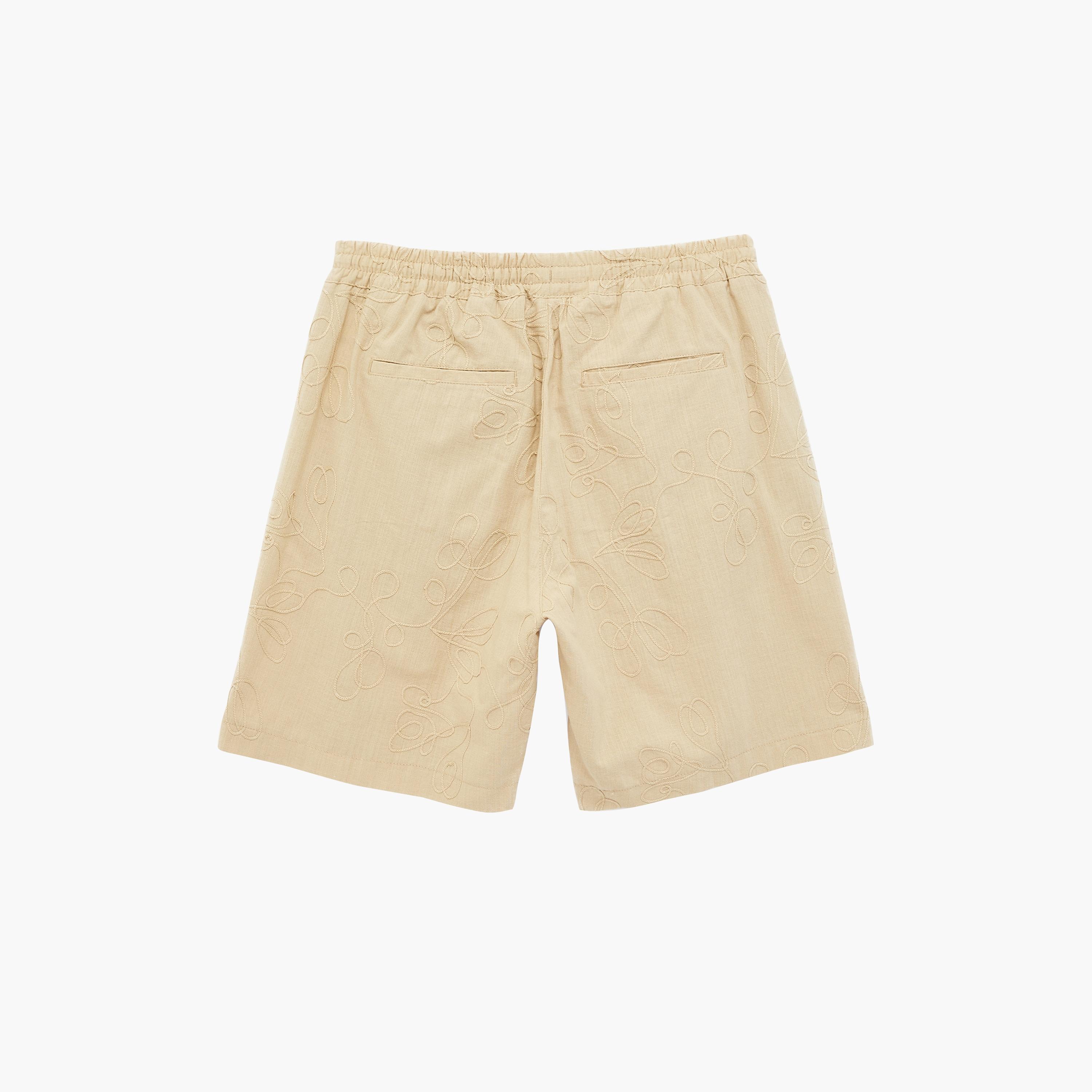 KOTON Regular Fit Mid-Rise Drawstring Waist Men's Shorts-men-clothing-bottoms-shorts-image-7