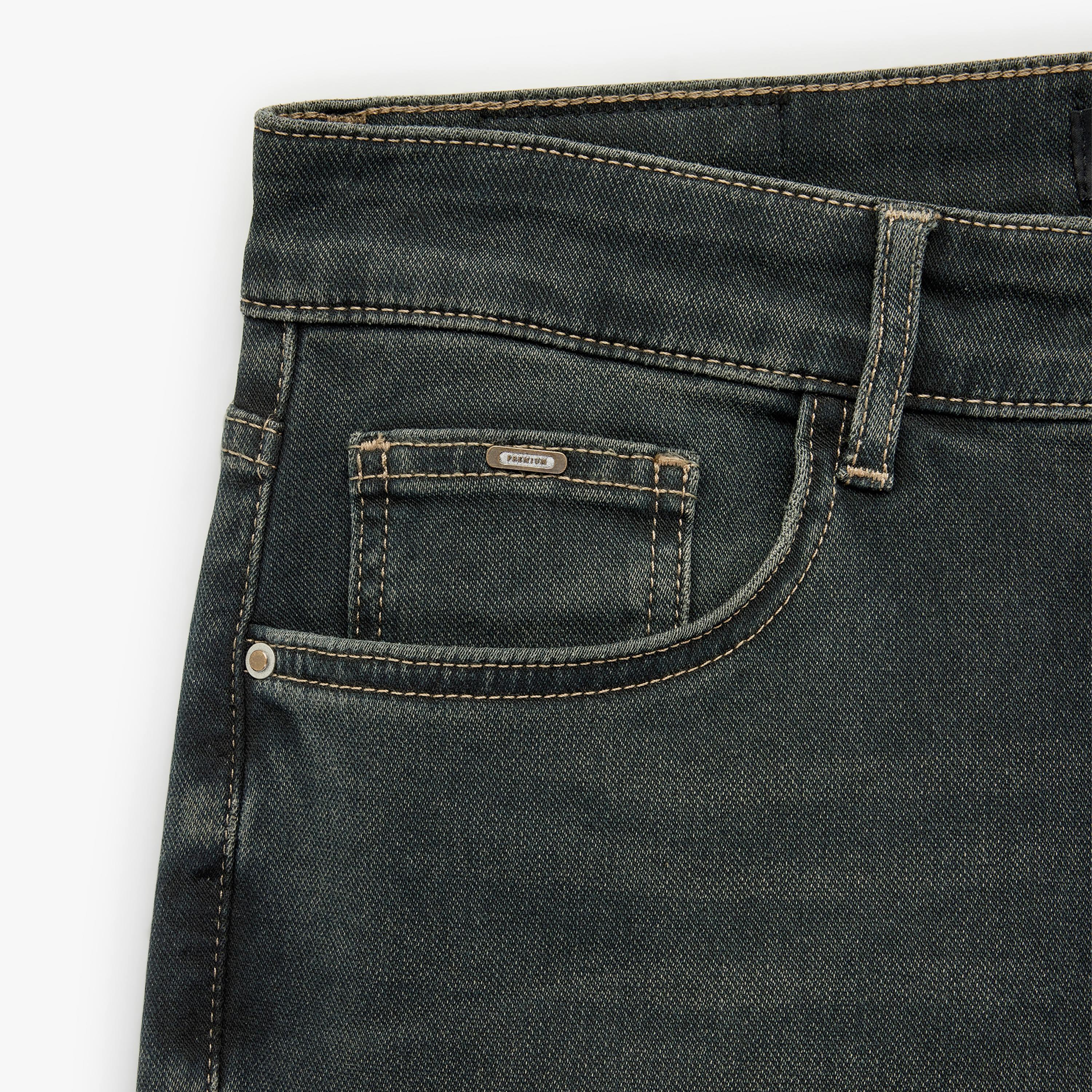 KOTON Slim Fit Plain Mid-Rise Men's Jeans-men-clothing-bottoms-jeans-image-7