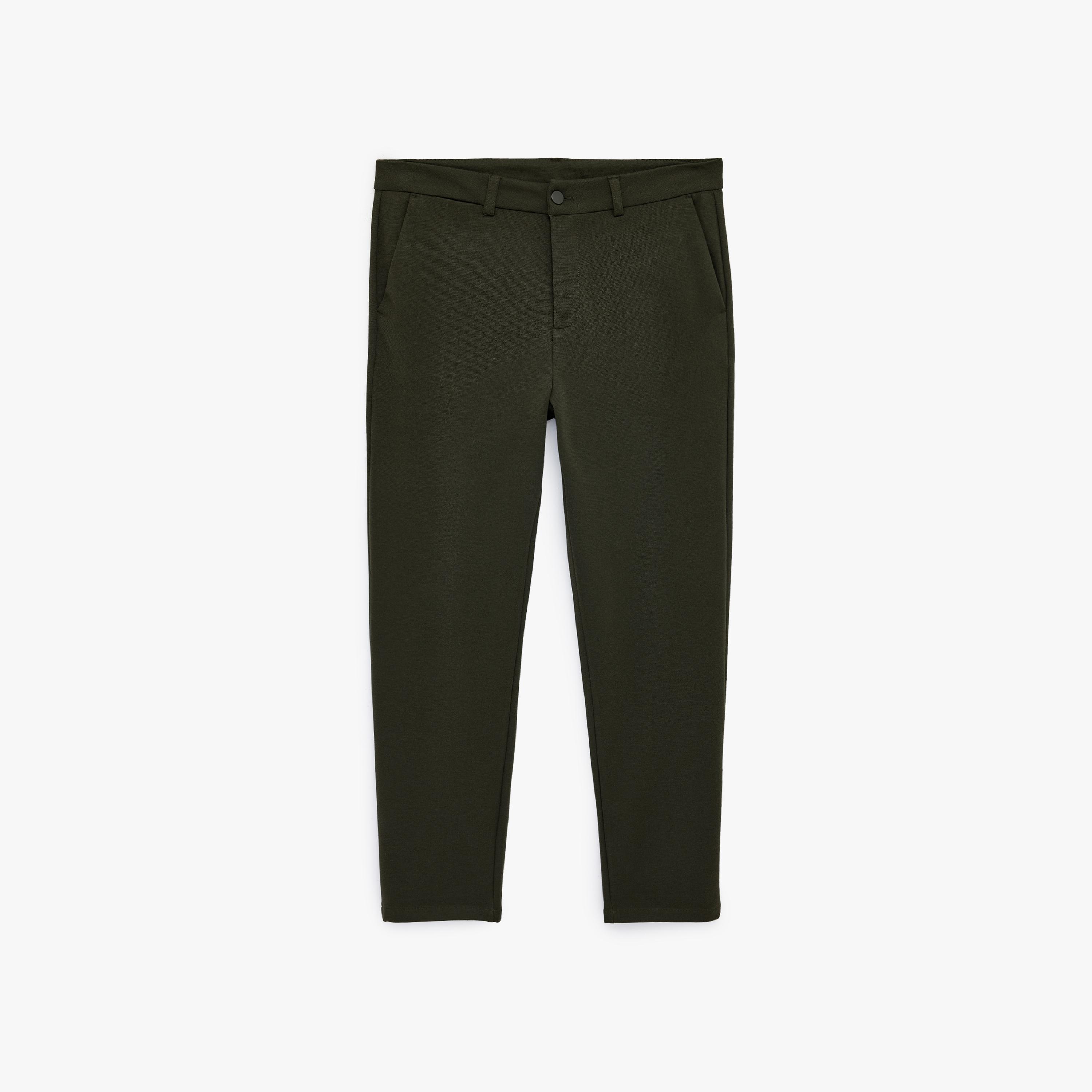 KOTON Regular Fit Mid-Rise Button and Zip Fly Men's Trousers-men-clothing-bottoms-trousersandchinos-trousers-image-4