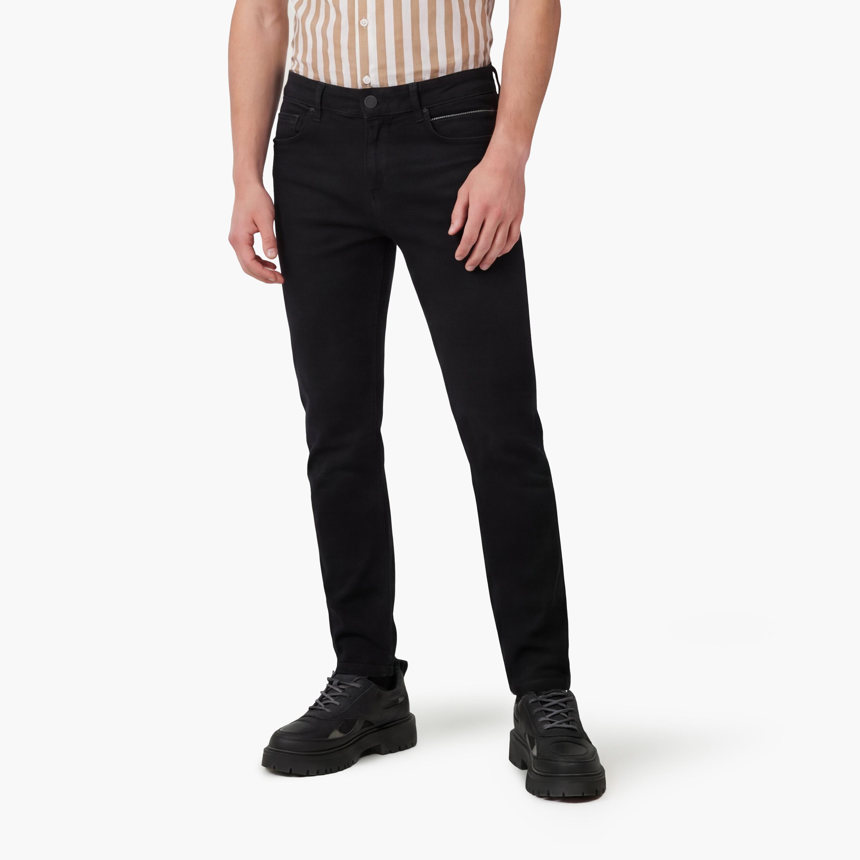 KOTON Slim Fit Plain Mid-Rise Men's Jeans-men-clothing-bottoms-jeans-image-1