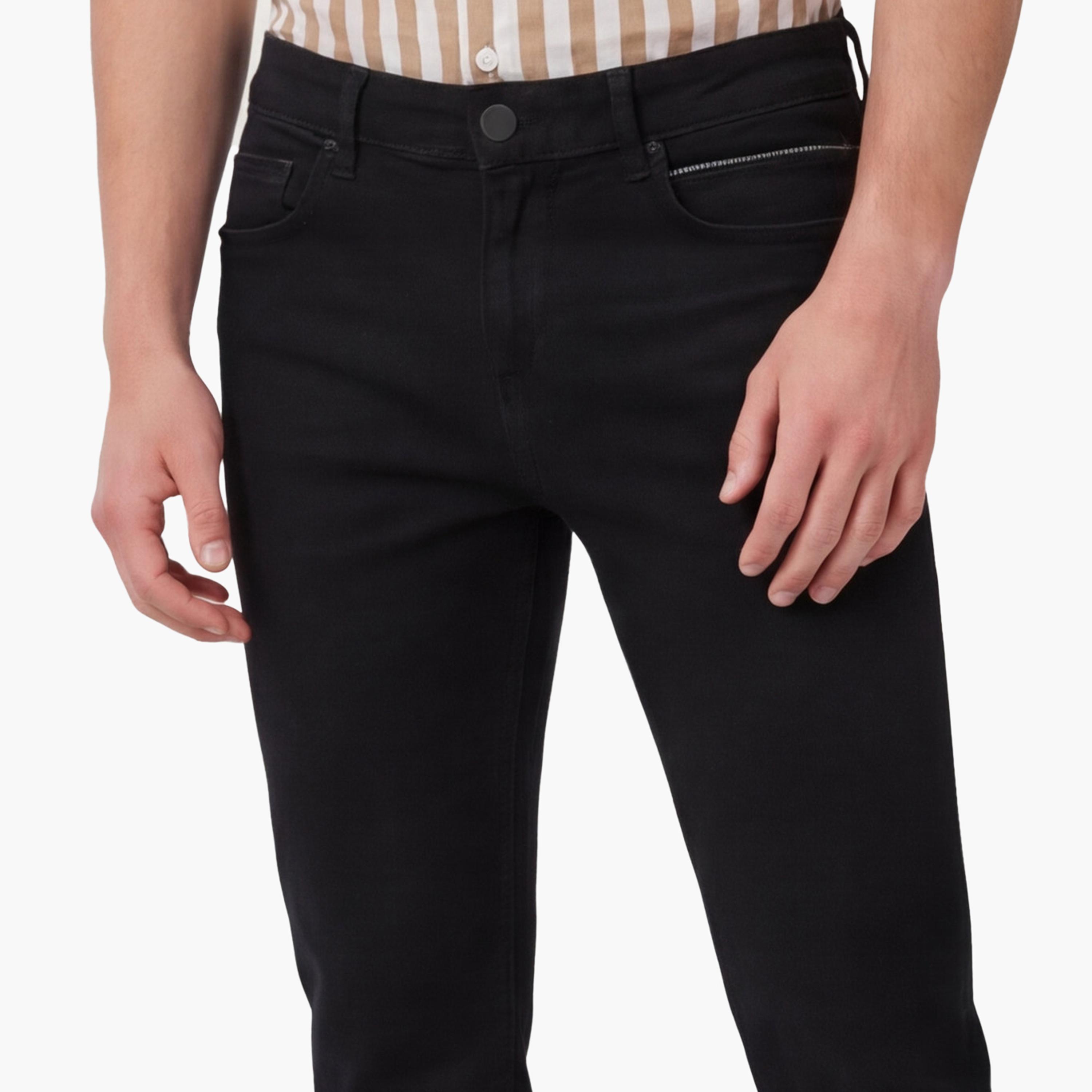KOTON Slim Fit Plain Mid-Rise Men's Jeans-men-clothing-bottoms-jeans-image-2