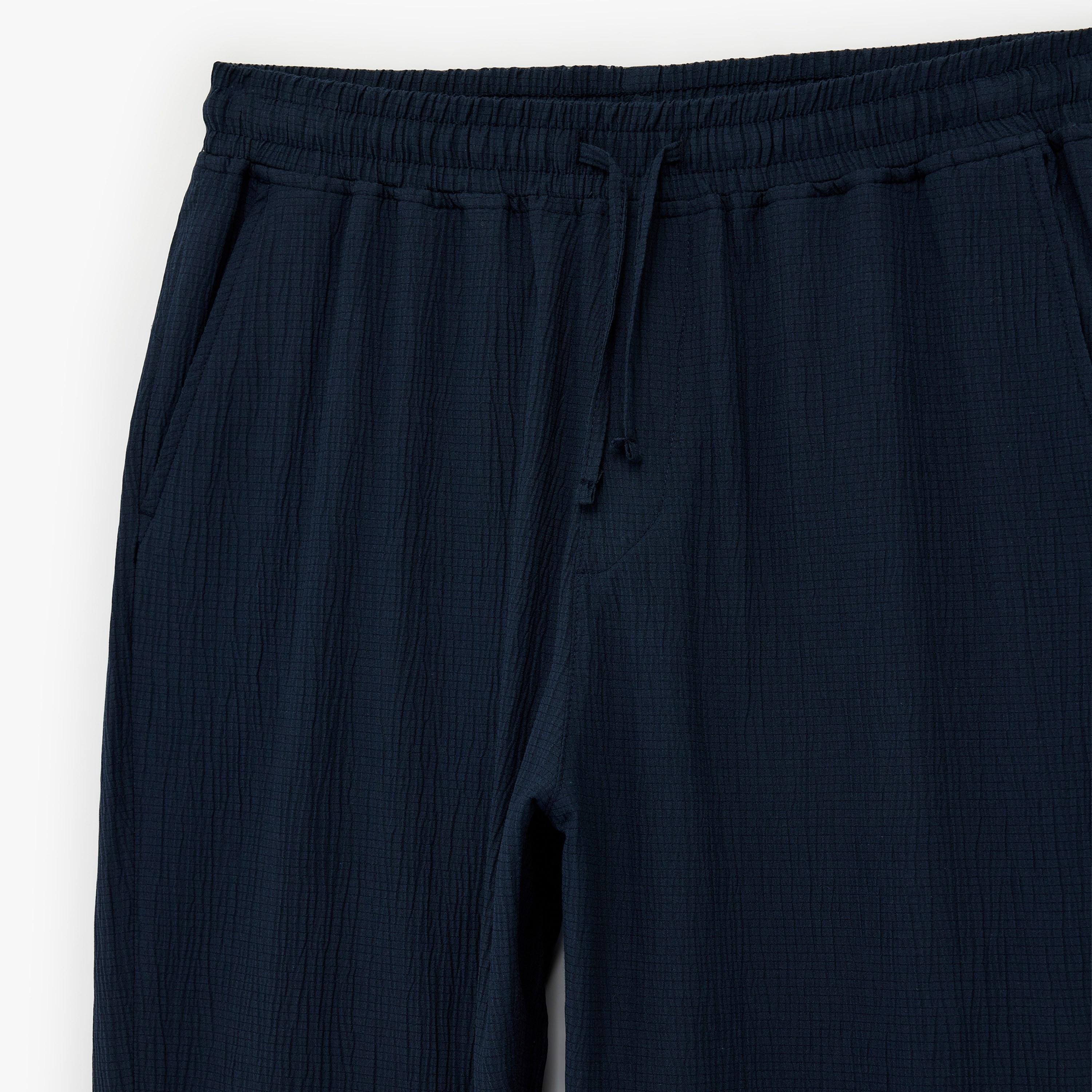 KOTON Regular Fit Mid-Rise Drawstring Waist Men's Trousers-men-clothing-bottoms-trousersandchinos-trousers-image-6