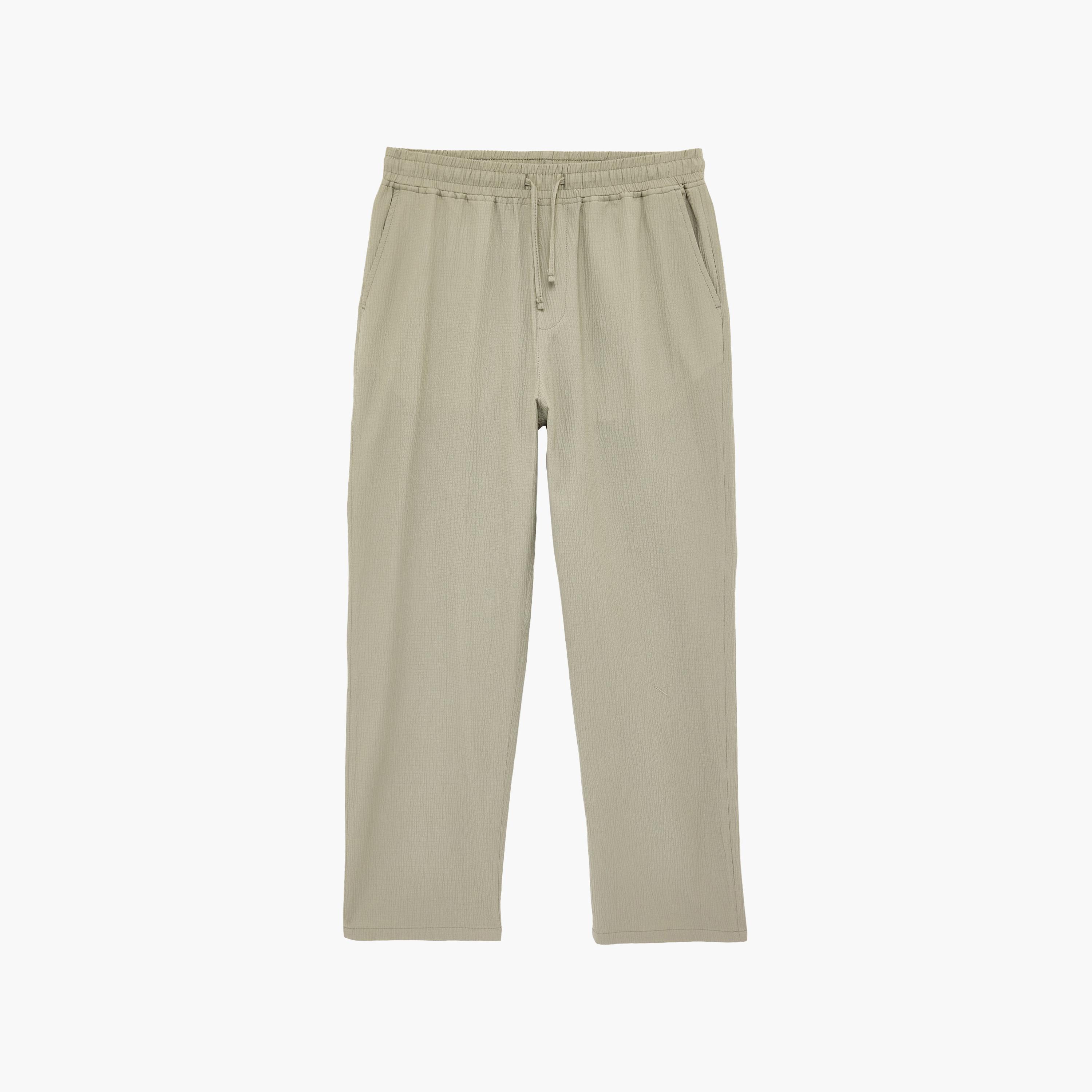 KOTON Regular Fit Mid-Rise Drawstring Waist Men's Trousers-men-clothing-bottoms-trousersandchinos-trousers-image-6