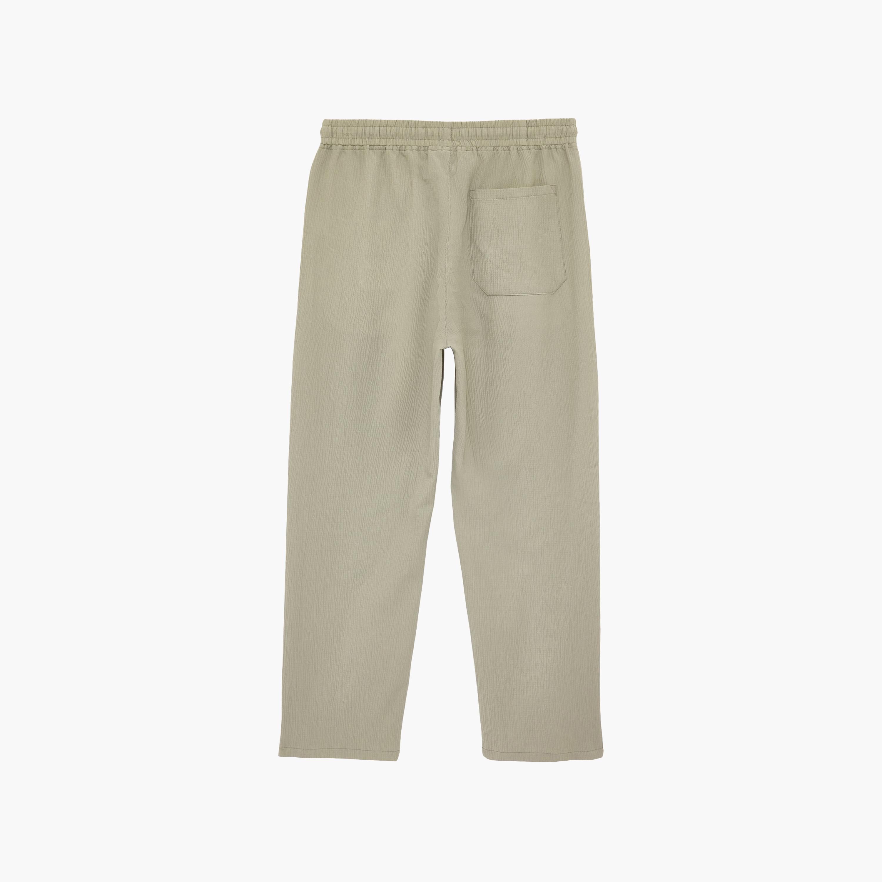 KOTON Regular Fit Mid-Rise Drawstring Waist Men's Trousers-men-clothing-bottoms-trousersandchinos-trousers-image-7