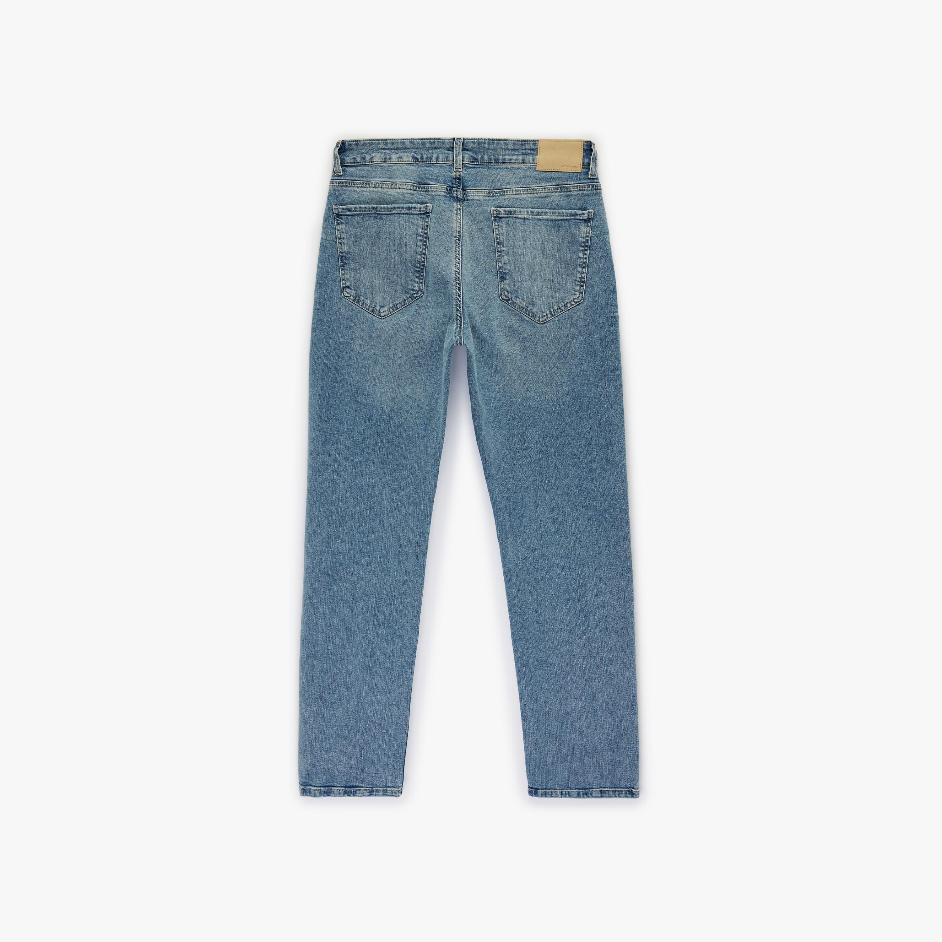 KOTON Straight Fit Plain Mid-Rise Men's Jeans-men-clothing-bottoms-jeans-image-5