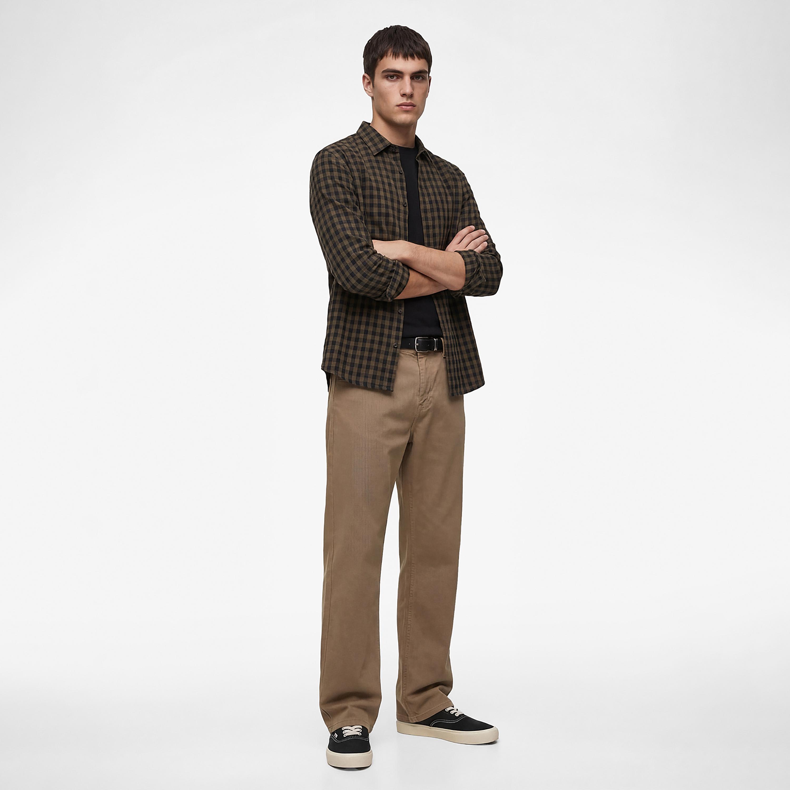 KOTON Regular Fit Plain Mid-Rise Men's Jeans-men-clothing-bottoms-jeans-image-2