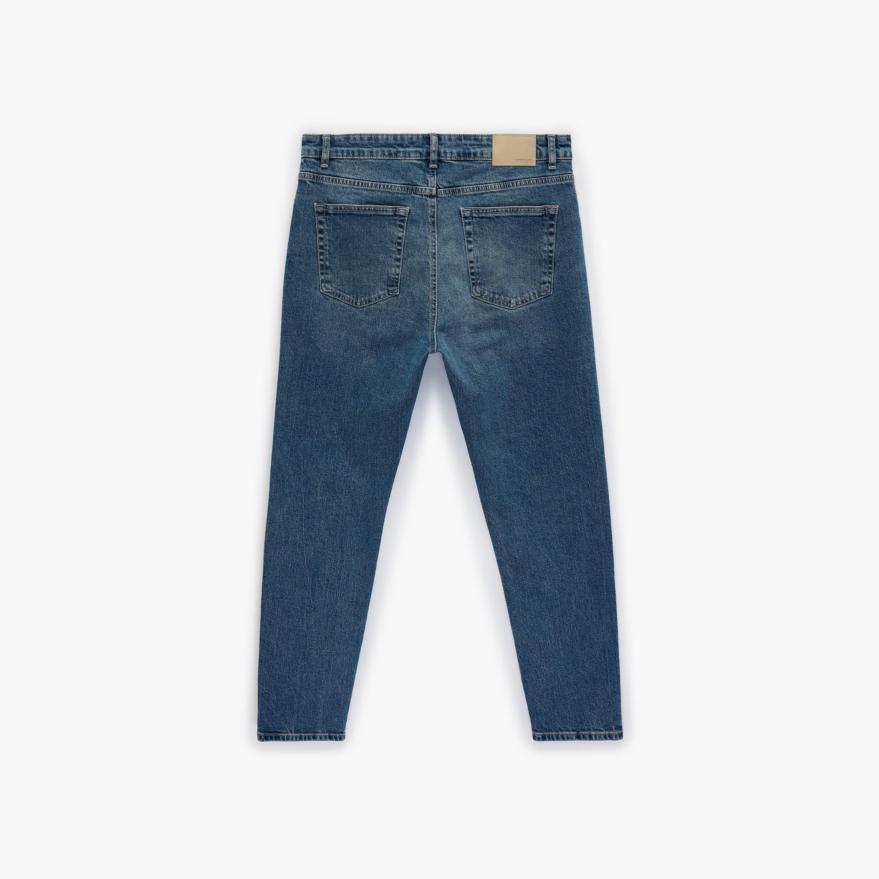 KOTON Regular Fit Plain Mid-Rise Men's Jeans-men-clothing-bottoms-jeans-image-5
