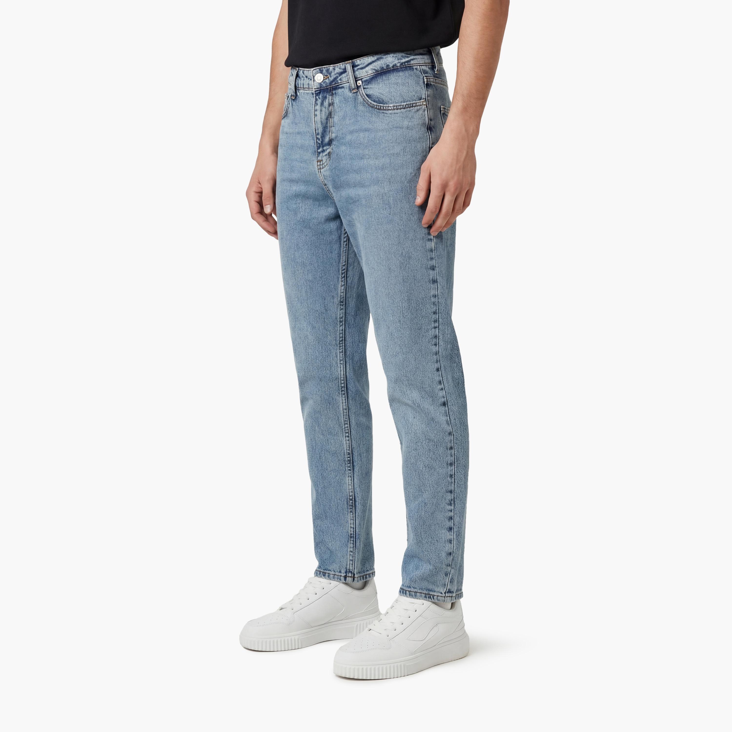 KOTON Regular Fit Plain Mid-Rise Men's Jeans-men-clothing-bottoms-jeans-image-5