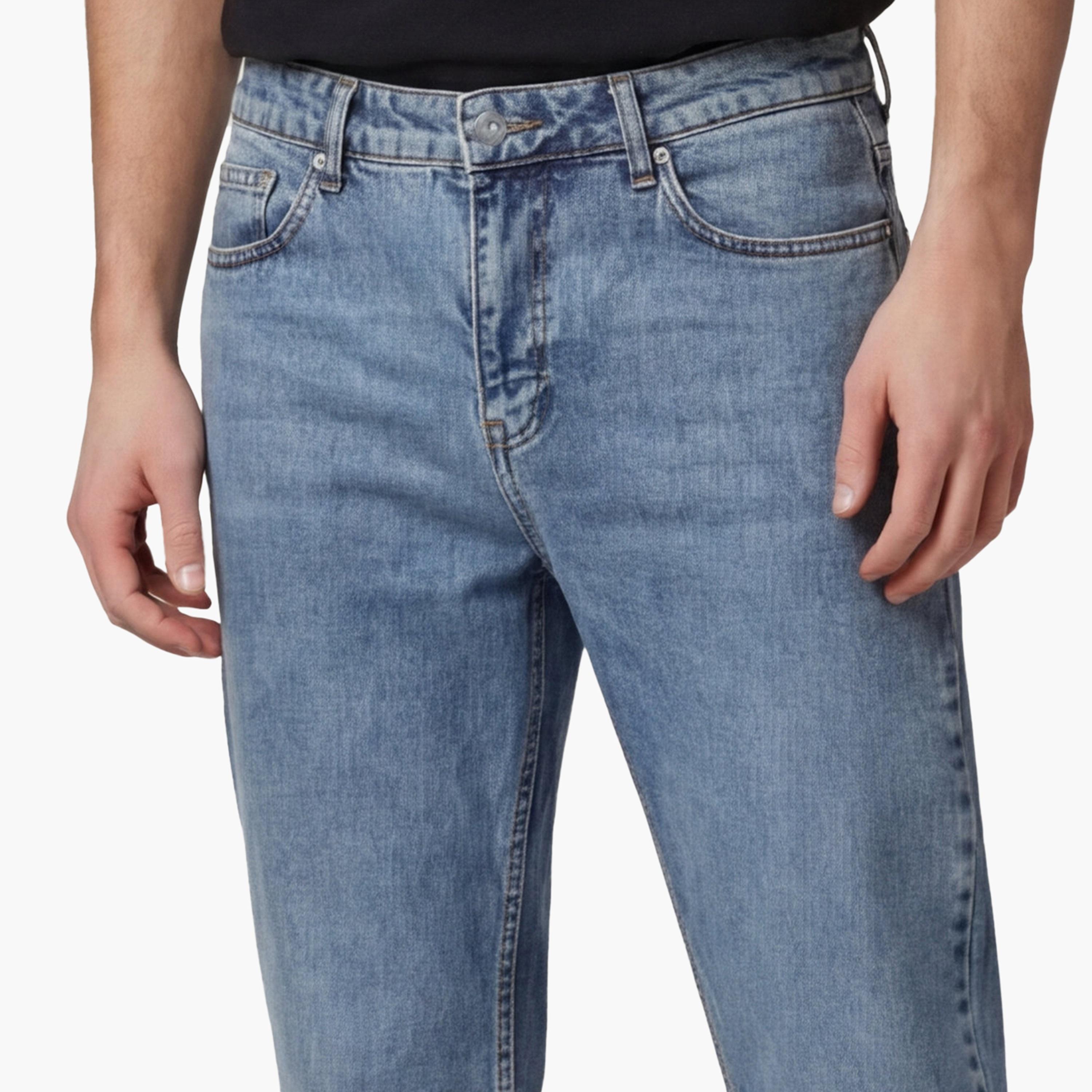 KOTON Regular Fit Plain Mid-Rise Men's Jeans-men-clothing-bottoms-jeans-image-3