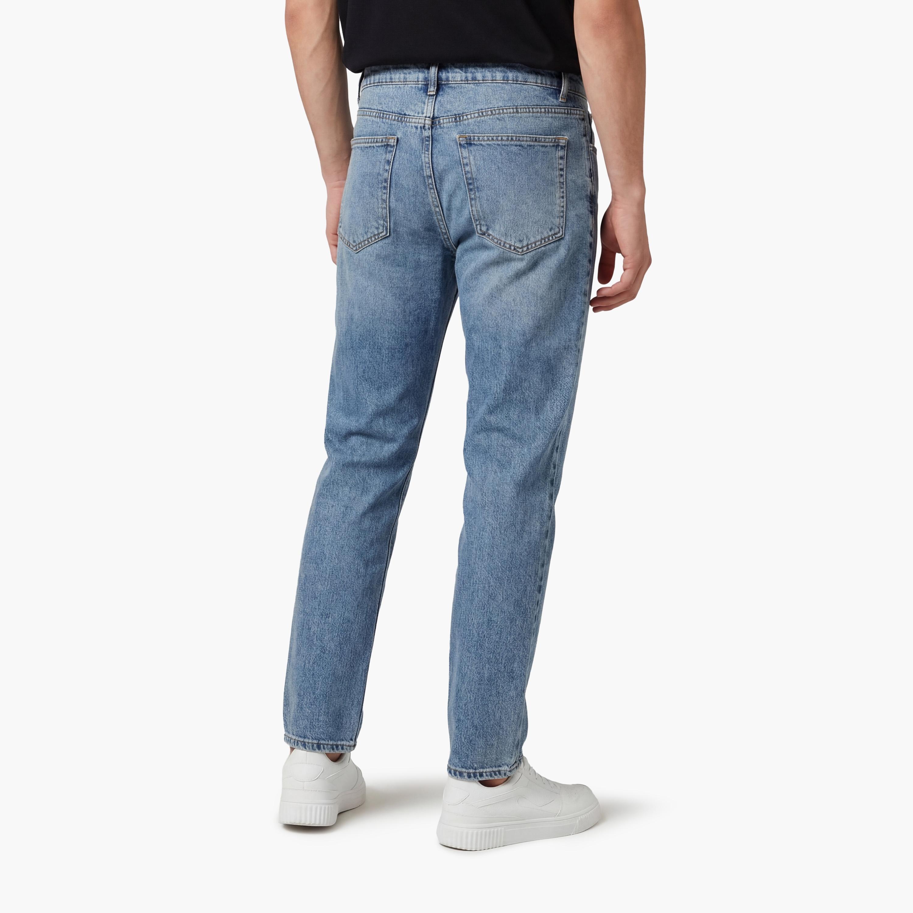 KOTON Regular Fit Plain Mid-Rise Men's Jeans-men-clothing-bottoms-jeans-image-4