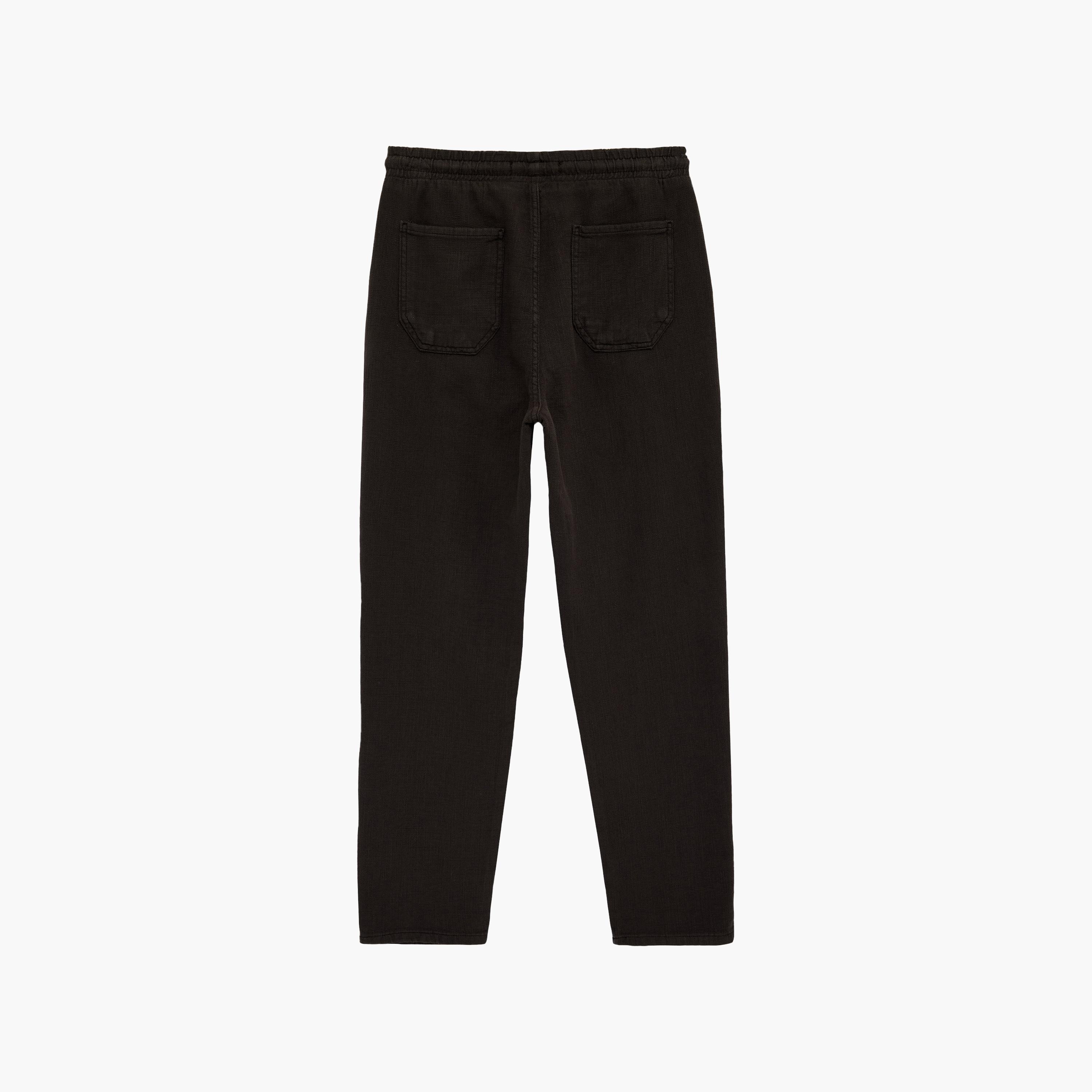 KOTON Regular Fit Mid-Rise Drawstring Waist Men's Trousers-men-clothing-bottoms-trousersandchinos-trousers-image-7