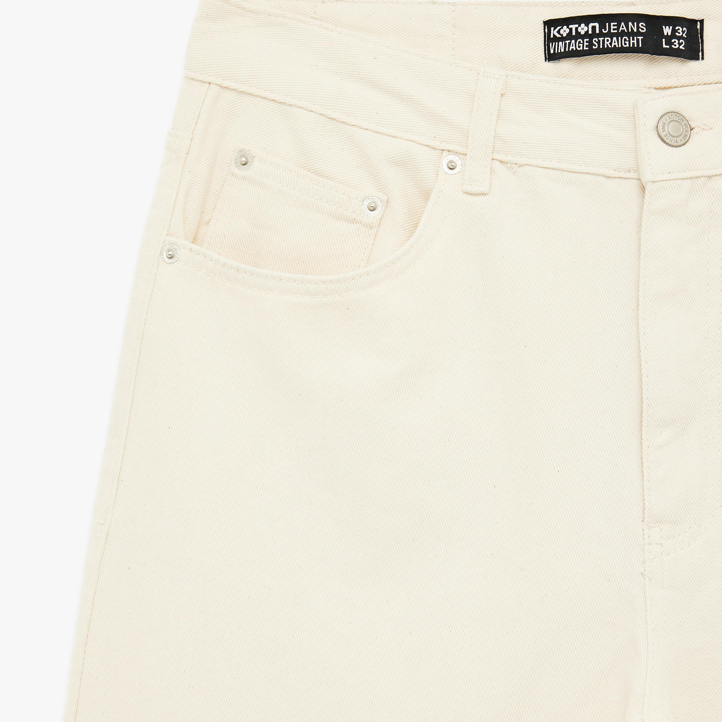 KOTON Straight Fit Plain Mid-Rise Men's Jeans-men-clothing-bottoms-jeans-image-6