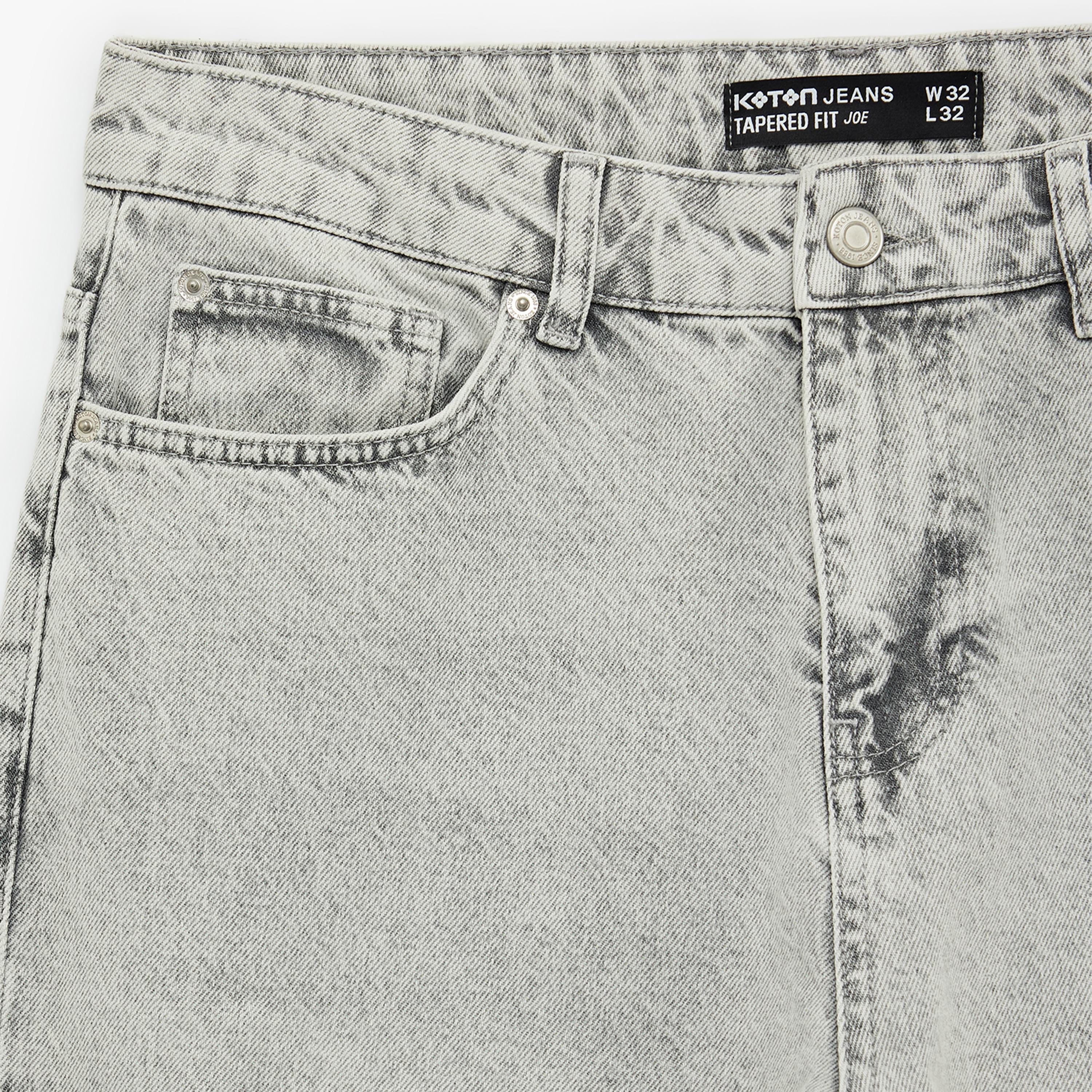 KOTON Regular Fit Plain Mid-Rise Men's Jeans-men-clothing-bottoms-jeans-image-6