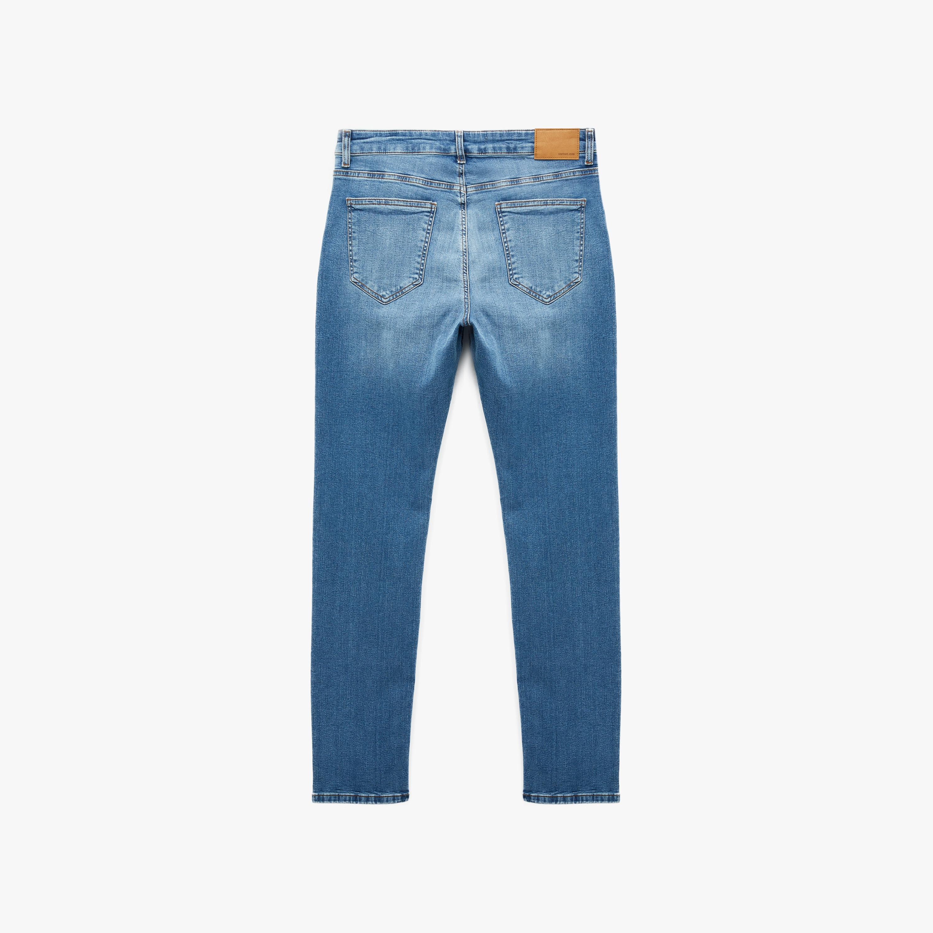 KOTON Slim Fit Plain Mid-Rise Men's Jeans-men-clothing-bottoms-jeans-image-5