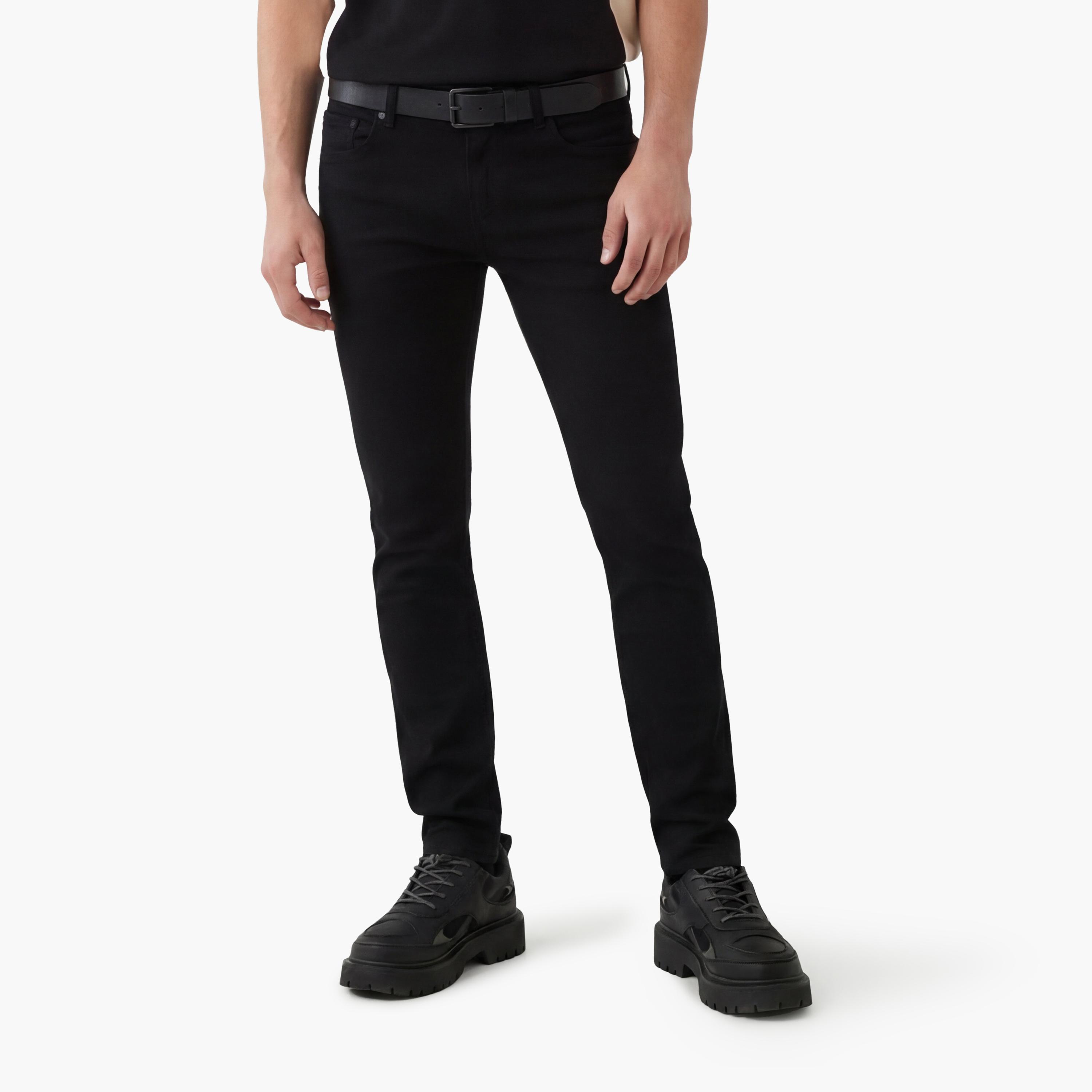 KOTON Skinny Fit Plain Mid-Rise Men's Jeans-men-clothing-bottoms-jeans-image-1