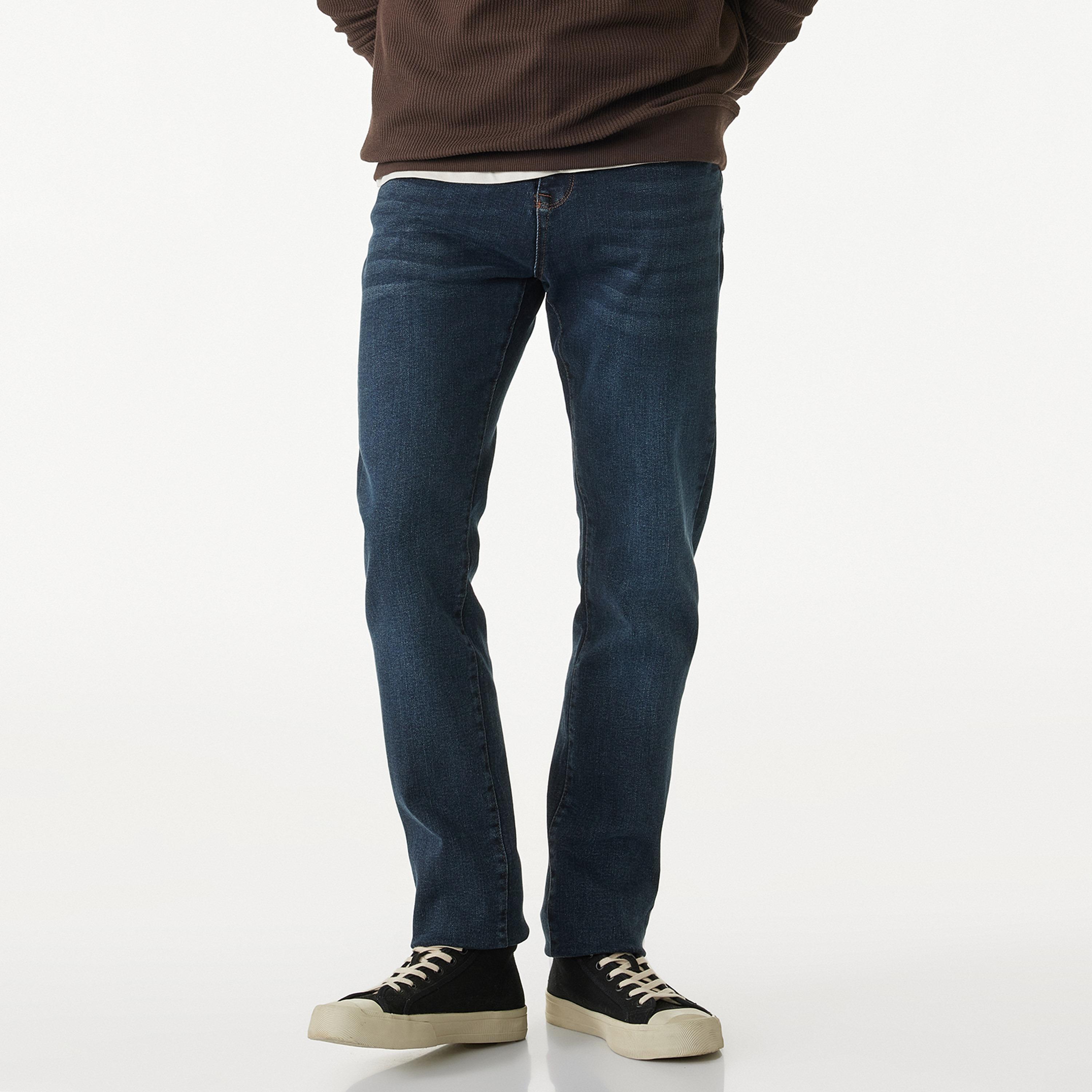 KOTON Slim Fit Plain Mid-Rise Men's Jeans-men-clothing-bottoms-jeans-image-1