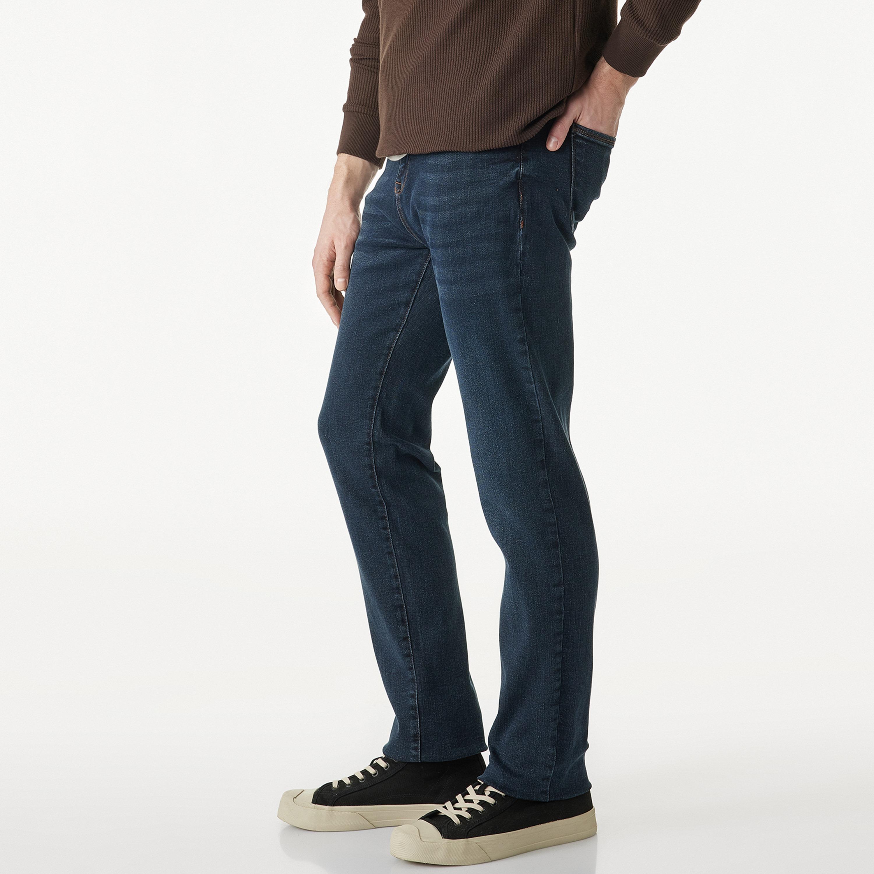 KOTON Slim Fit Plain Mid-Rise Men's Jeans-men-clothing-bottoms-jeans-image-3