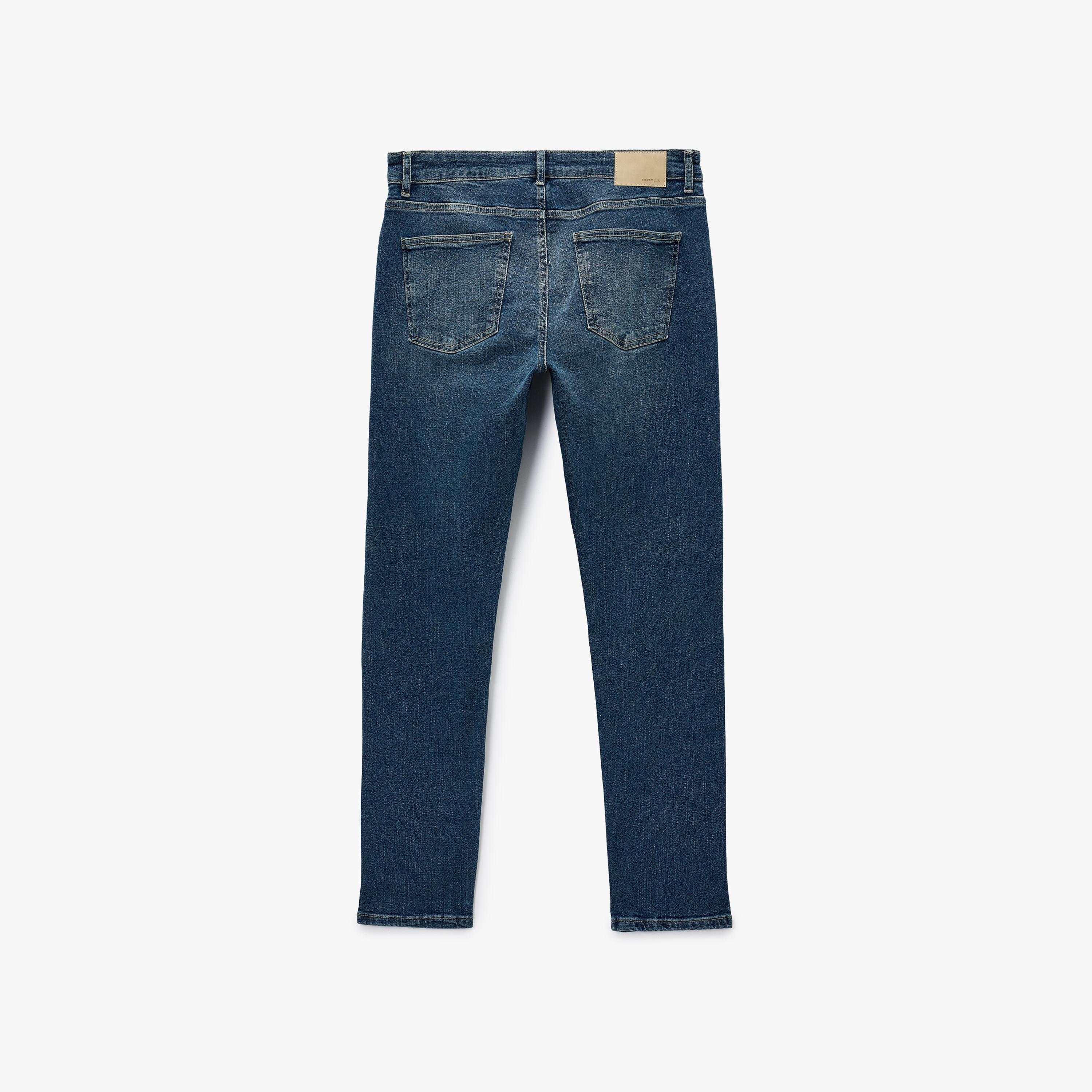 KOTON Slim Fit Plain Mid-Rise Men's Jeans-men-clothing-bottoms-jeans-image-6