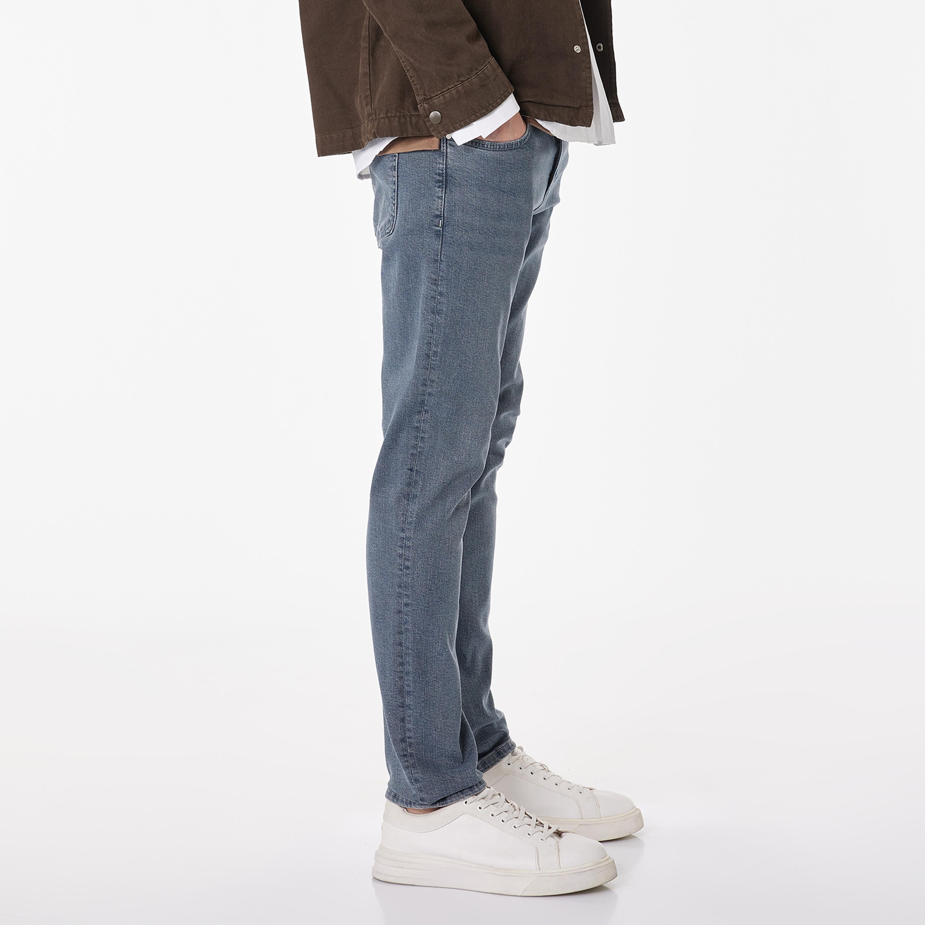KOTON Slim Fit Plain Mid-Rise Men's Jeans-men-clothing-bottoms-jeans-image-3