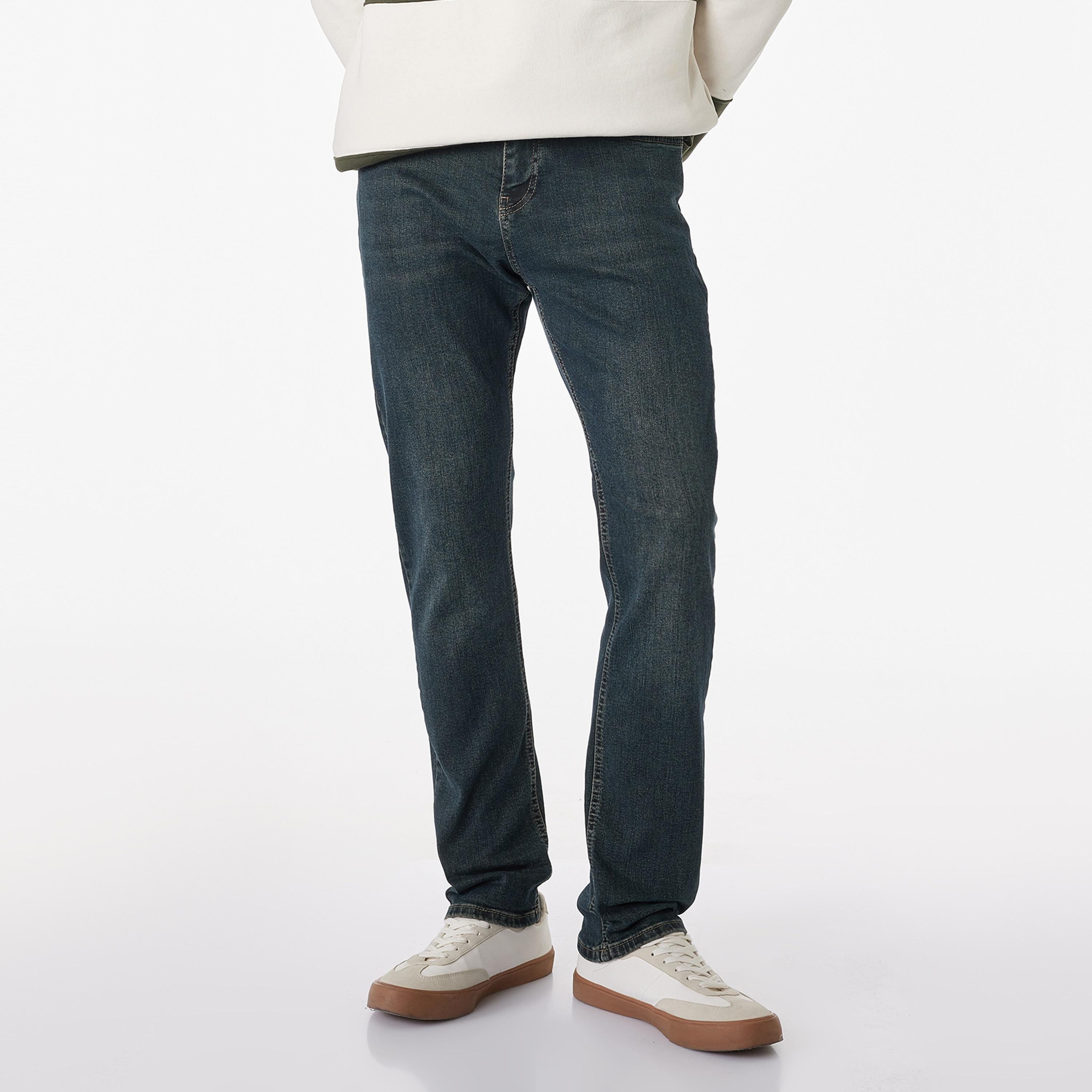 KOTON Slim Fit Plain Mid-Rise Men's Jeans-men-clothing-bottoms-jeans-image-1