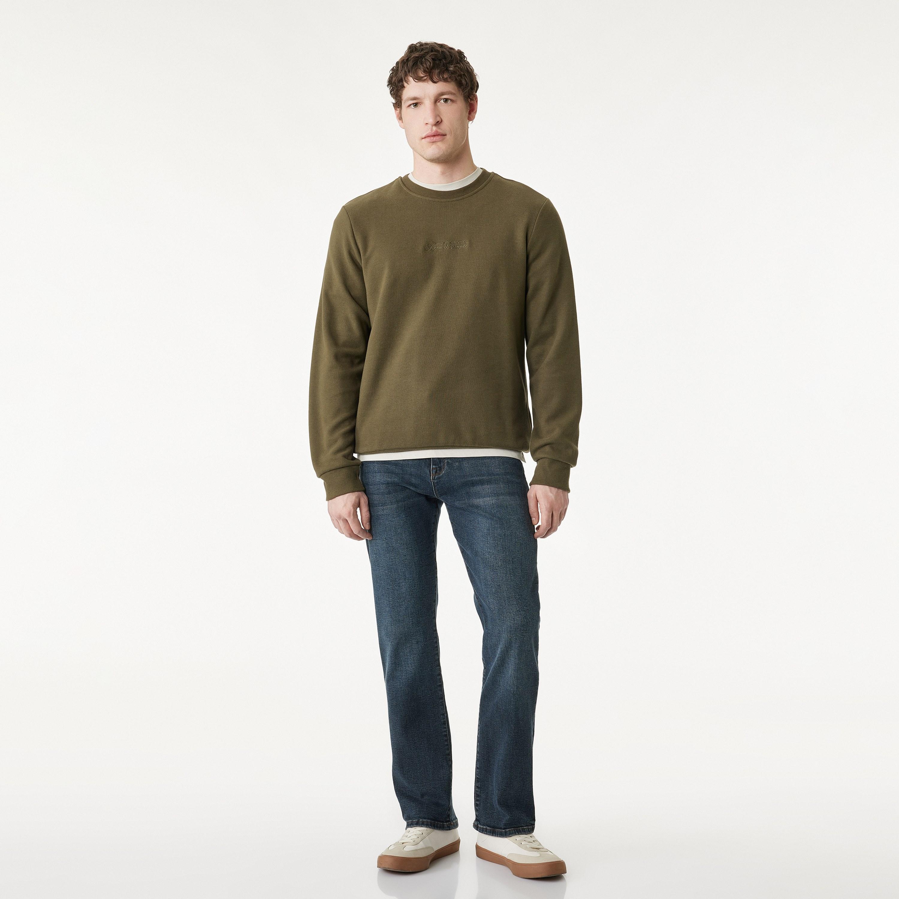 KOTON Straight Fit Plain Mid-Rise Men's Jeans-men-clothing-bottoms-jeans-image-2