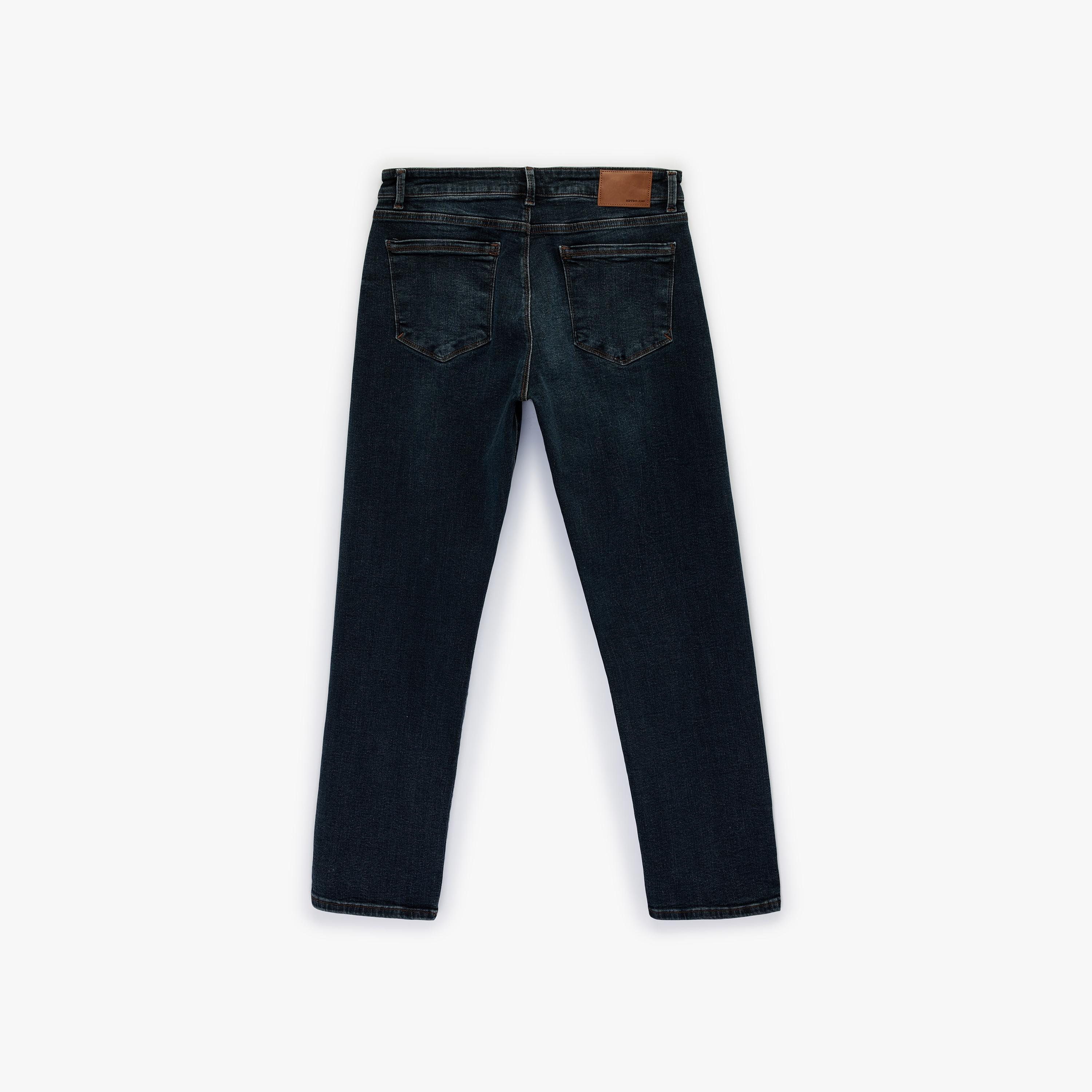KOTON Straight Fit Plain Mid-Rise Men's Jeans-men-clothing-bottoms-jeans-image-6