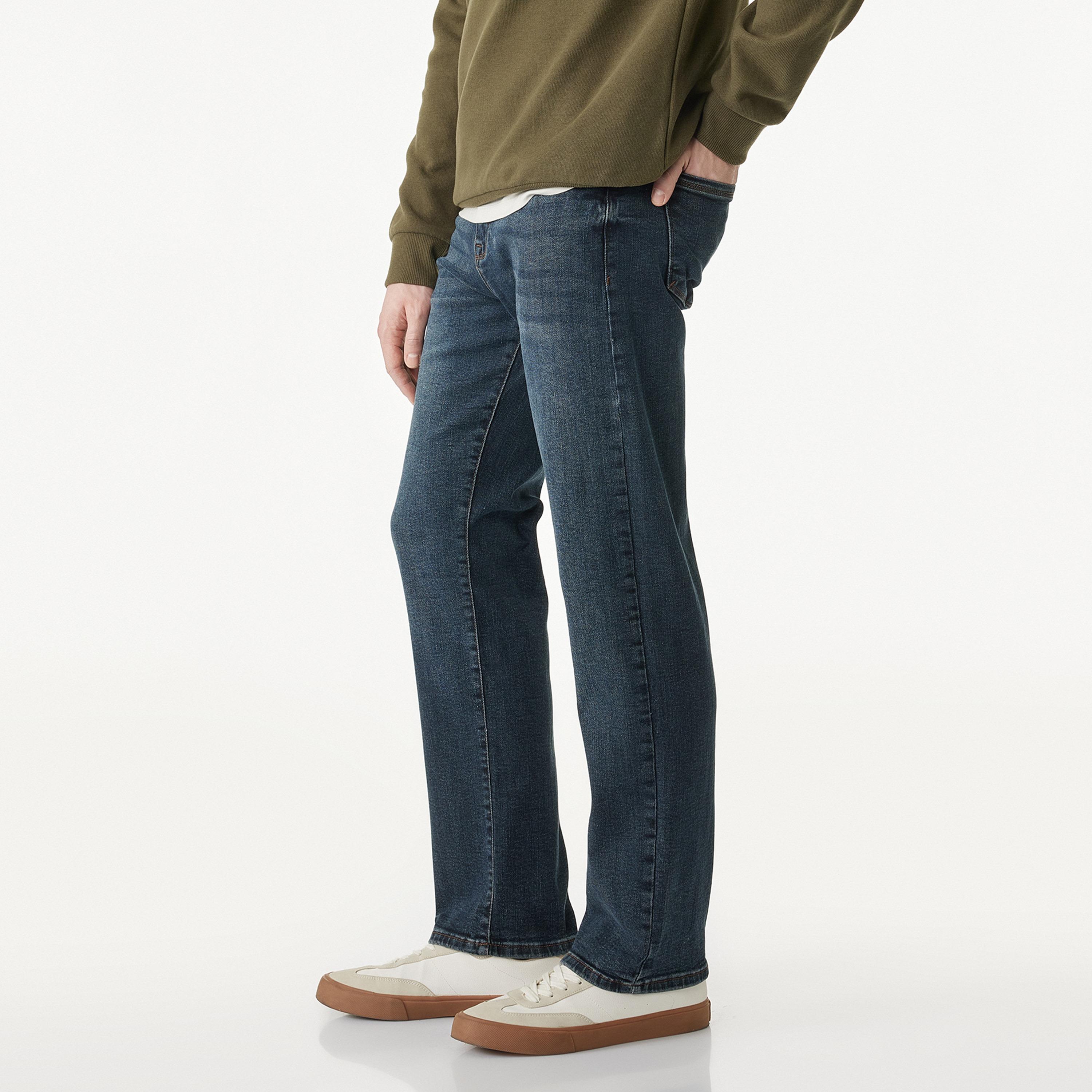 KOTON Straight Fit Plain Mid-Rise Men's Jeans-men-clothing-bottoms-jeans-image-2