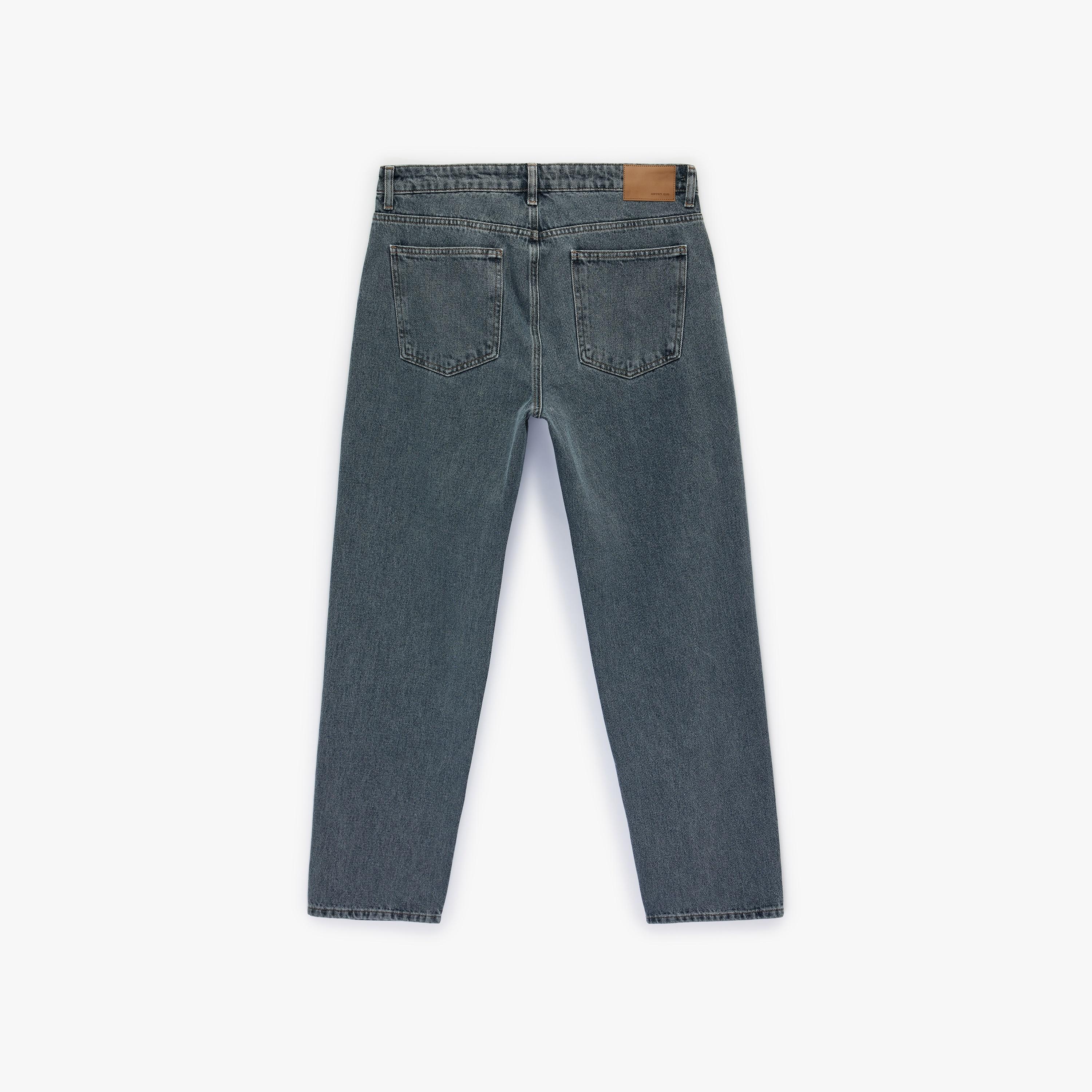 KOTON Straight Fit Plain Mid-Rise Men's Jeans-men-clothing-bottoms-jeans-image-6