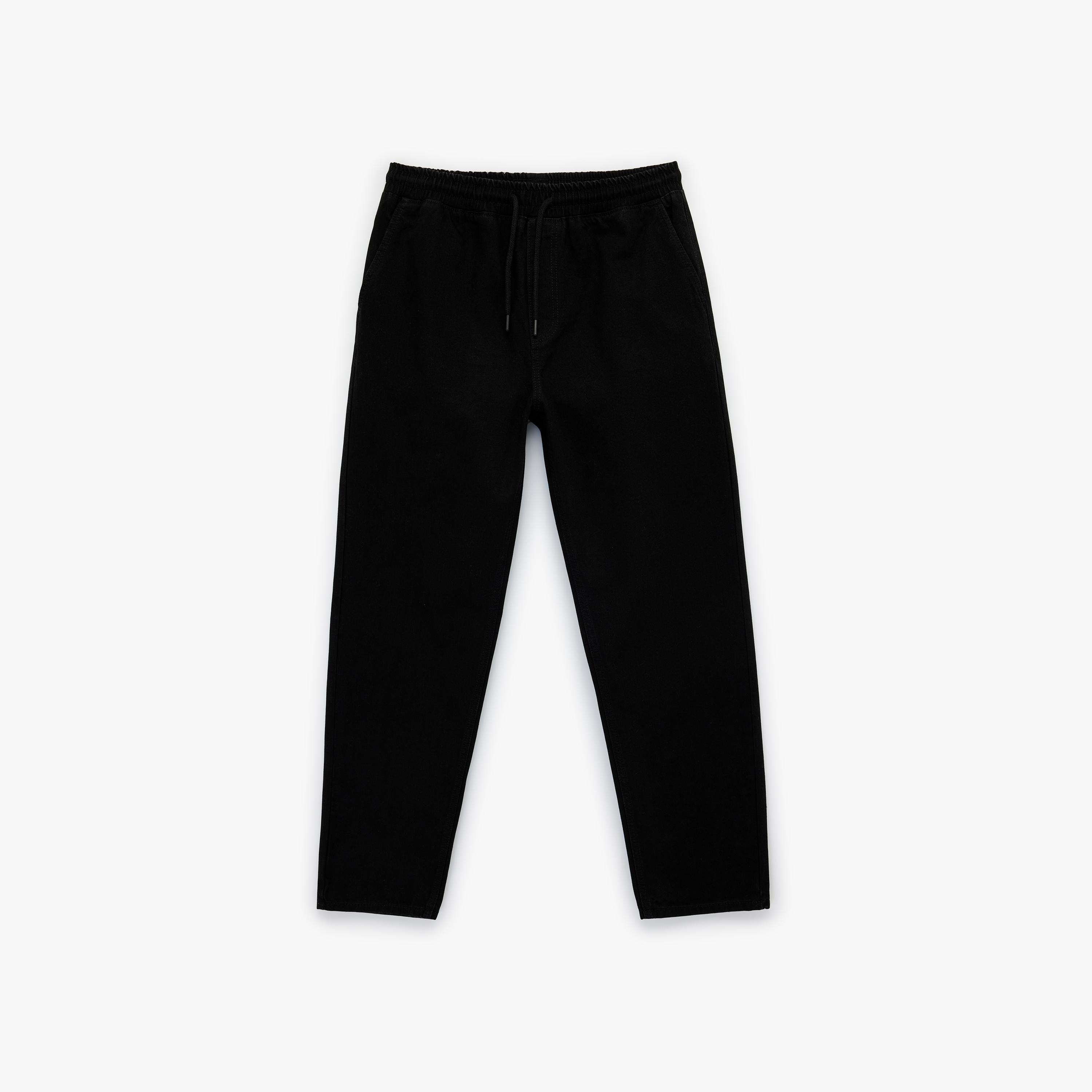 KOTON Oversize Fit Plain Mid-Rise Men's Jeans-men-clothing-bottoms-jeans-image-3