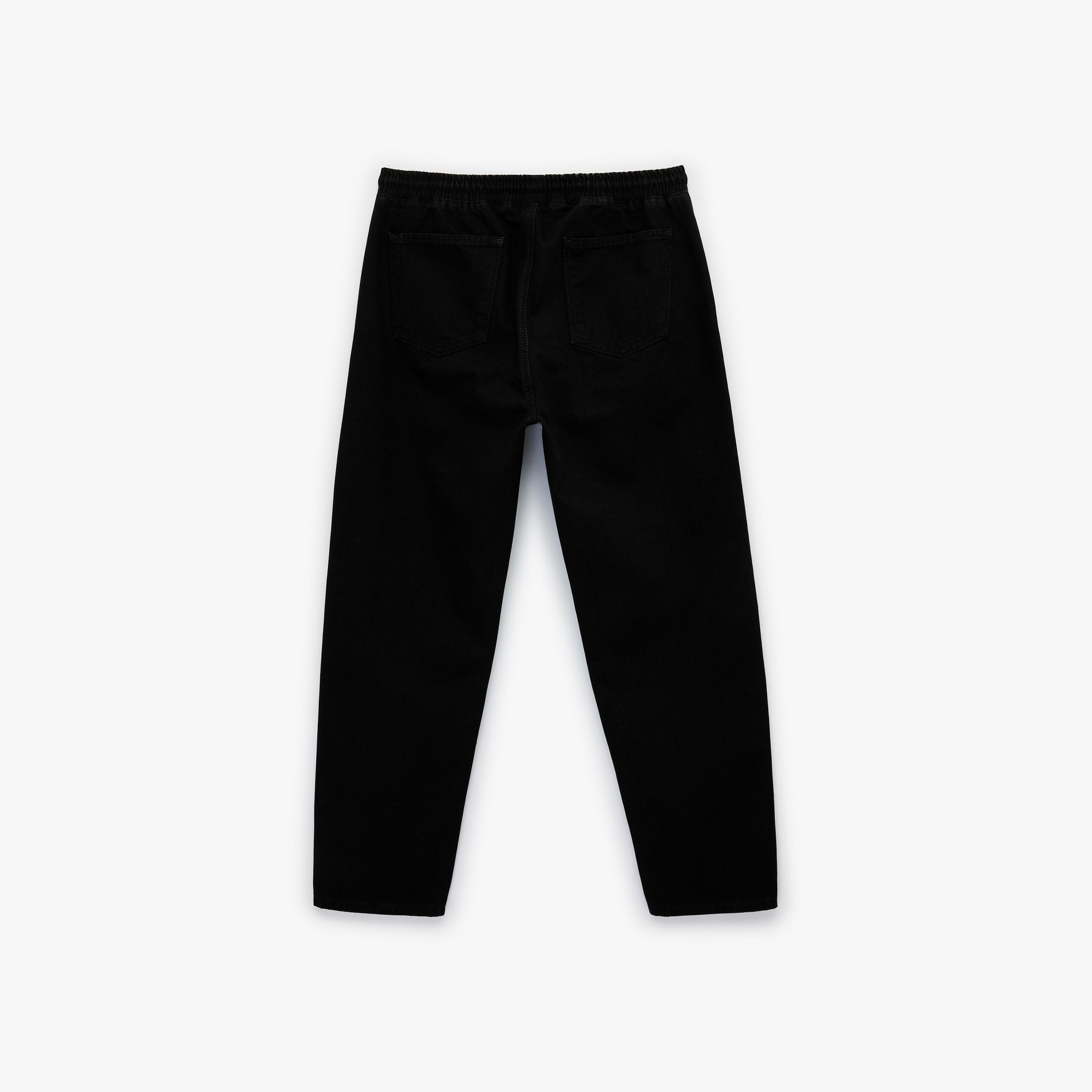 KOTON Oversize Fit Plain Mid-Rise Men's Jeans-men-clothing-bottoms-jeans-image-4