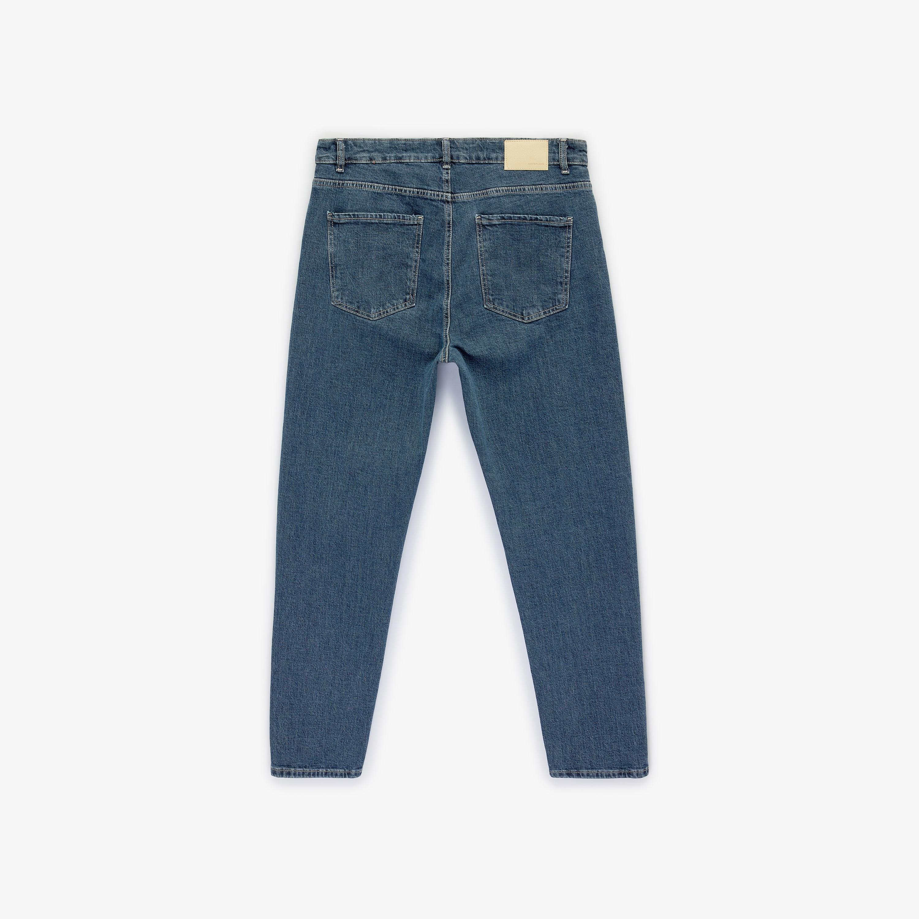 KOTON Regular Fit Plain Mid-Rise Men's Jeans-men-clothing-bottoms-jeans-image-6