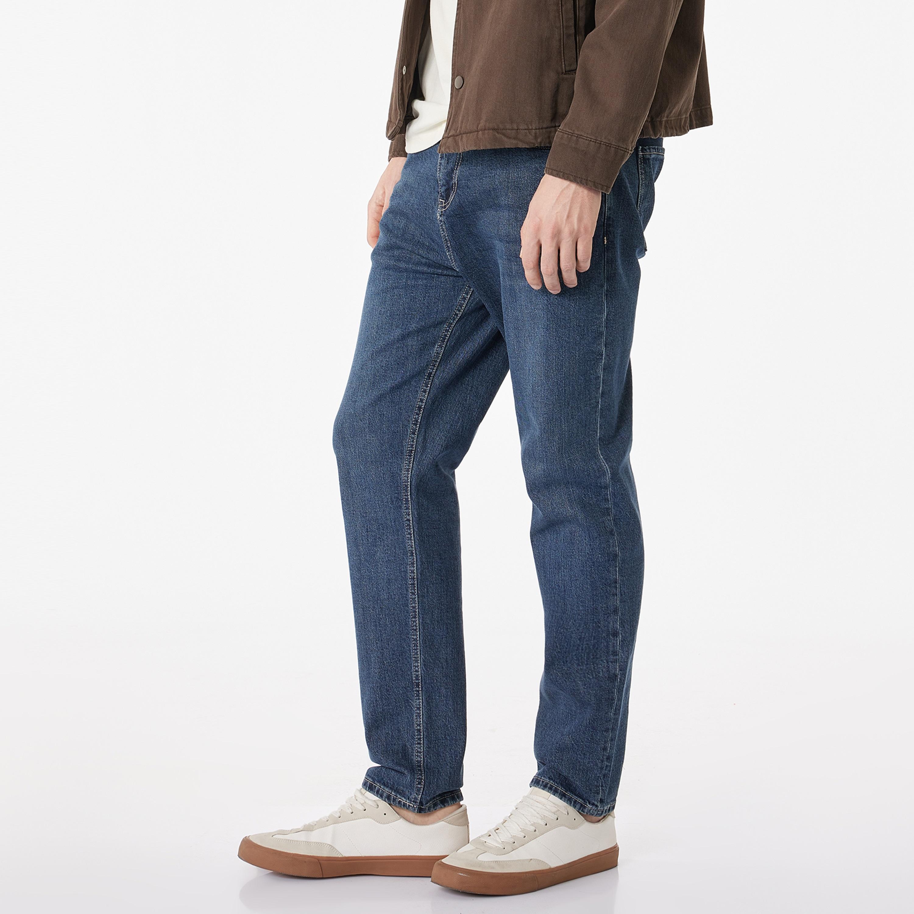 KOTON Regular Fit Plain Mid-Rise Men's Jeans-men-clothing-bottoms-jeans-image-3