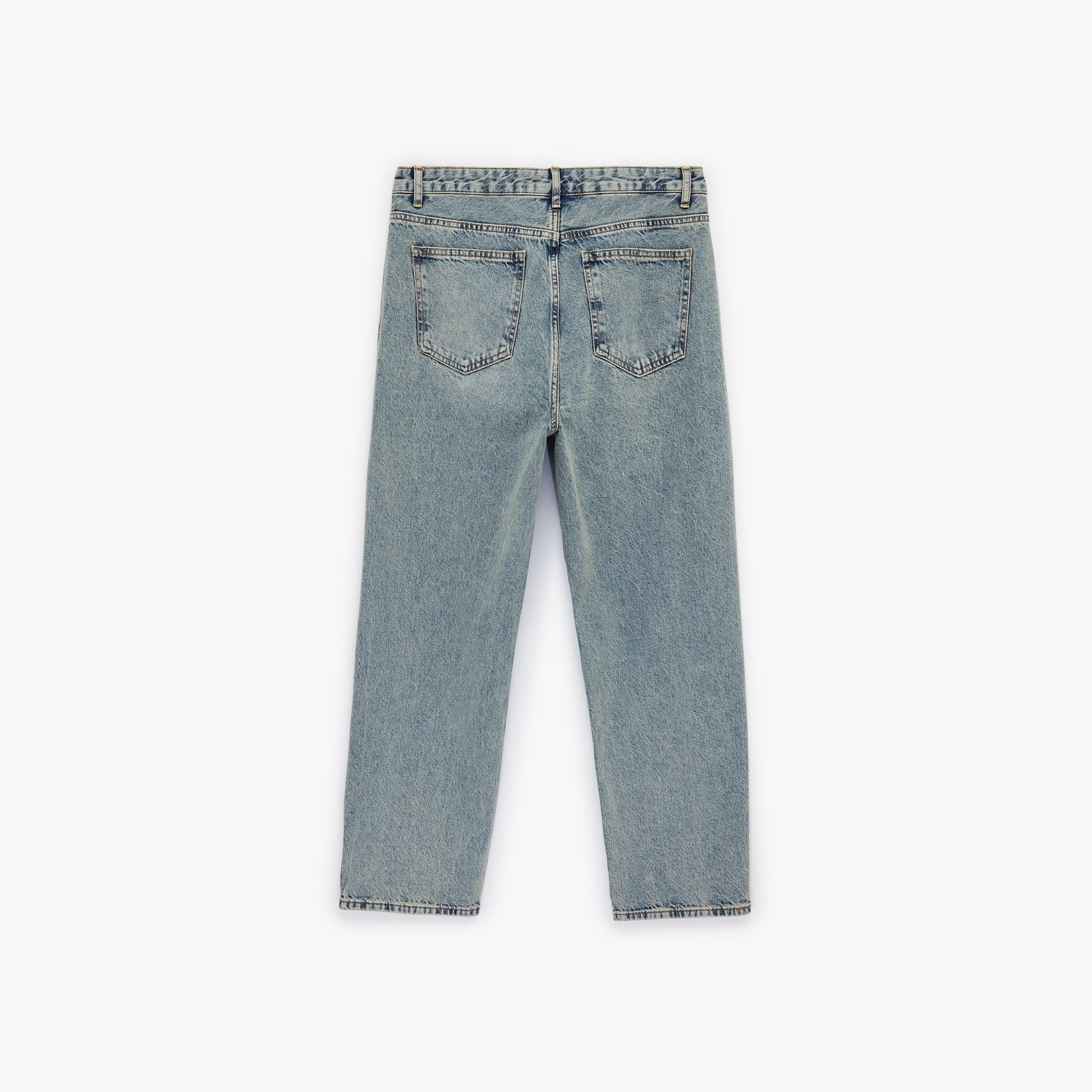 KOTON Oversize Fit Plain Mid-Rise Men's Jeans-men-clothing-bottoms-jeans-image-4