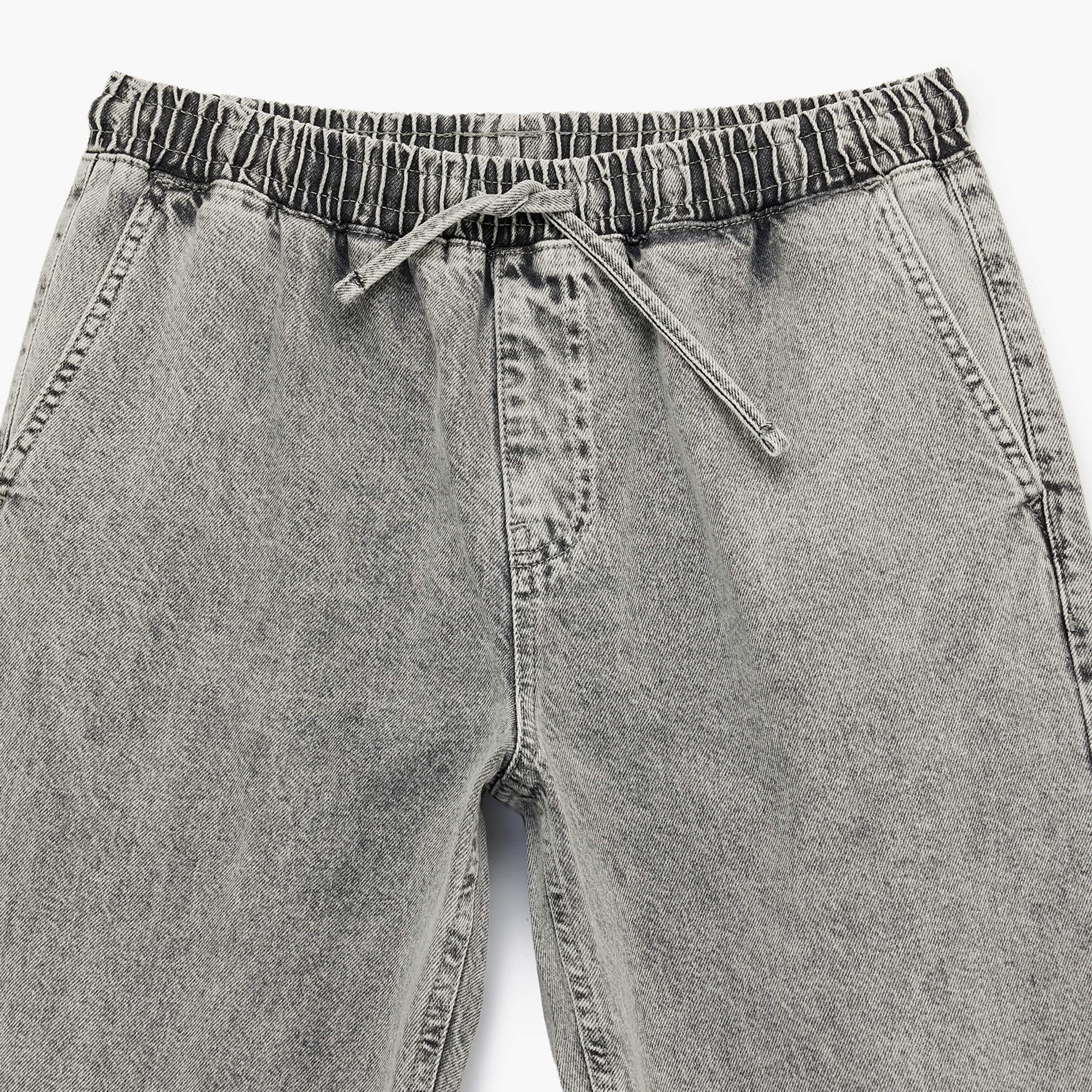 KOTON Oversize Fit Plain Mid-Rise Men's Jeans-men-clothing-bottoms-jeans-image-6