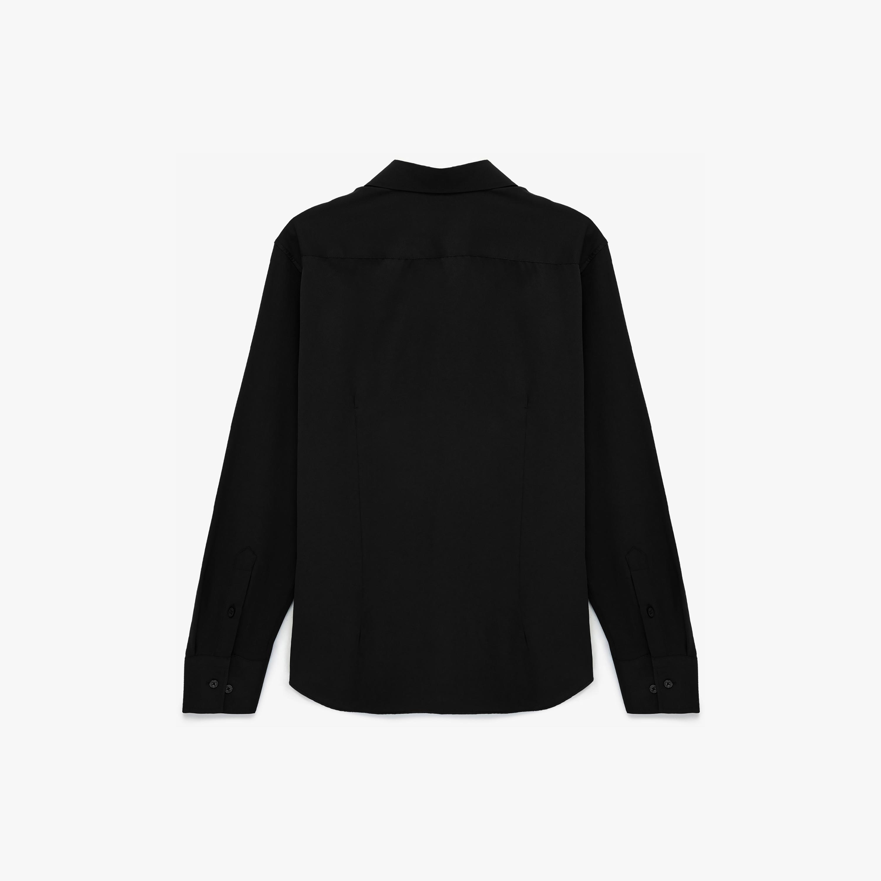 KOTON Regular Fit Plain Collared Long Sleeves Men's Shirt-men-clothing-shirts-image-4