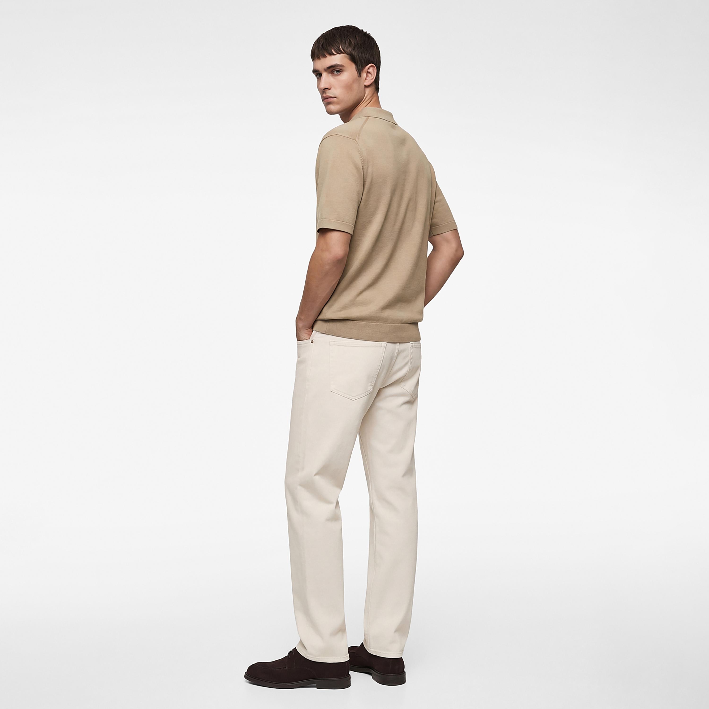 KOTON Plain Collared Short Sleeves Men's Knitted Polo T-Shirt-men-clothing-tshirtsandpolos-polos-image-2