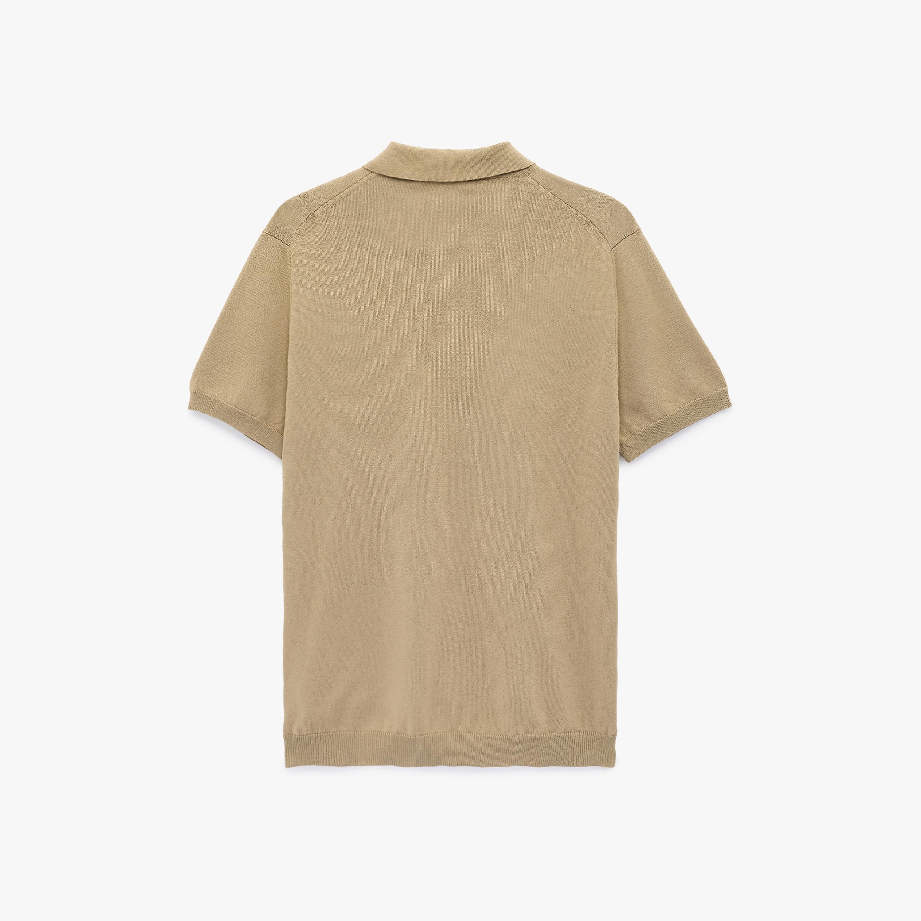 KOTON Plain Collared Short Sleeves Men's Knitted Polo T-Shirt-men-clothing-tshirtsandpolos-polos-image-4