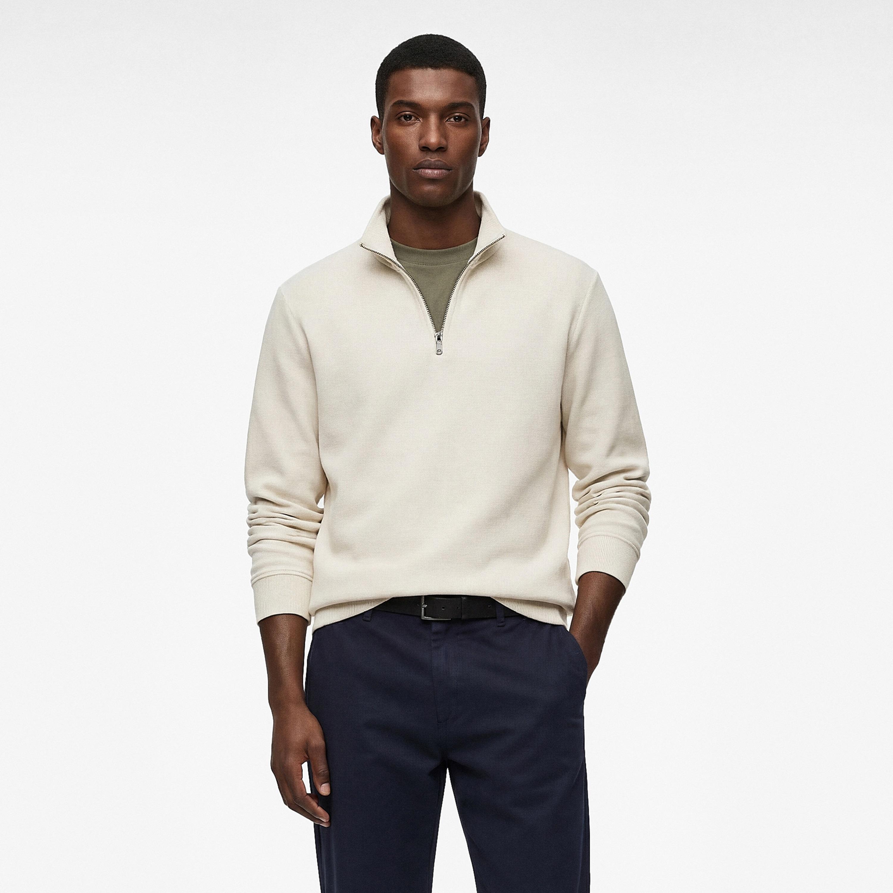 سويت شيرت رجالي مضلع بياقة عالية وأكمام طويلة من كوتون-men-winterwear-hoodiesandsweatshirts-image-1