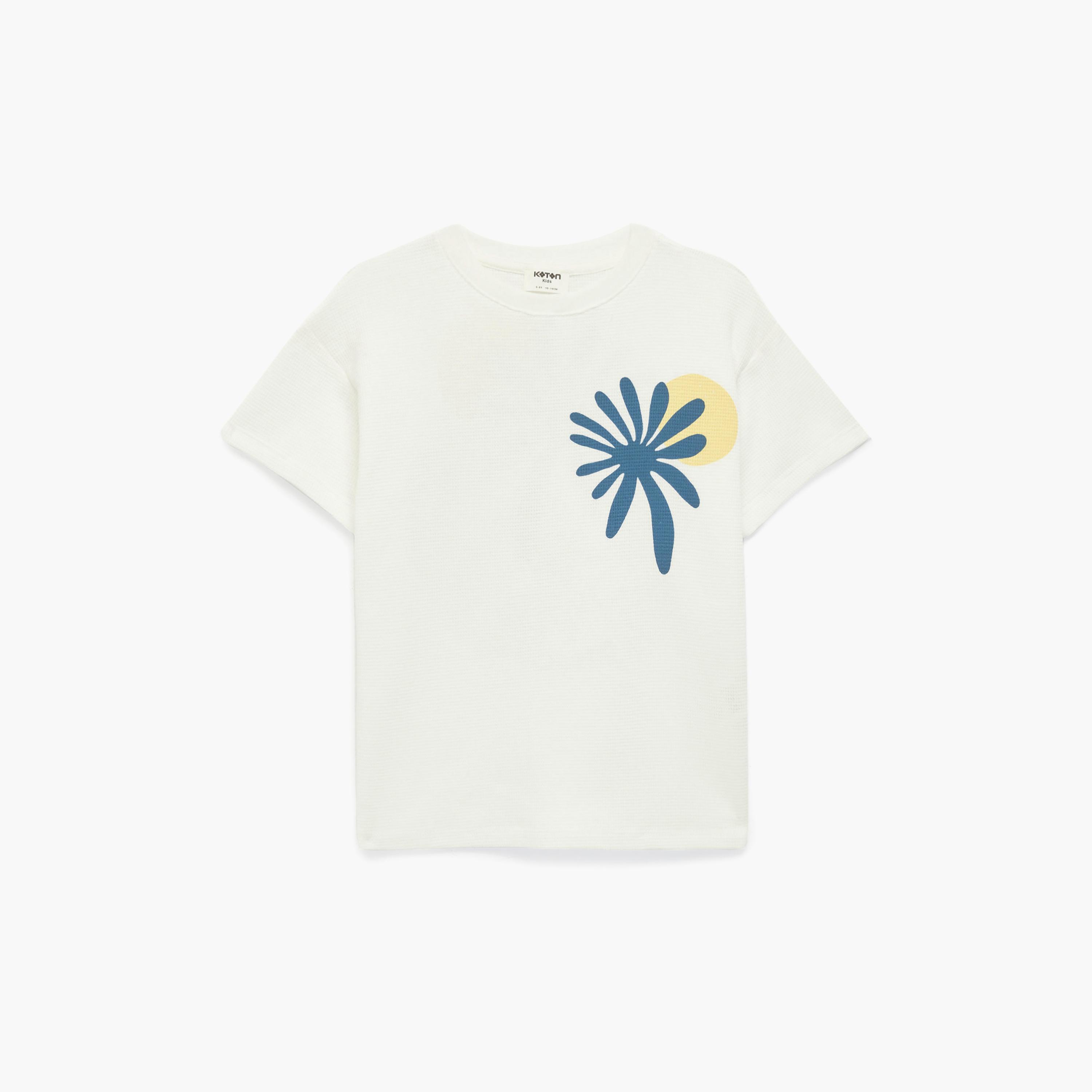 تي شيرت مطبوع بأكمام قصيرة من كوتون-boys-clothing-tshirtsandpolos-image-1