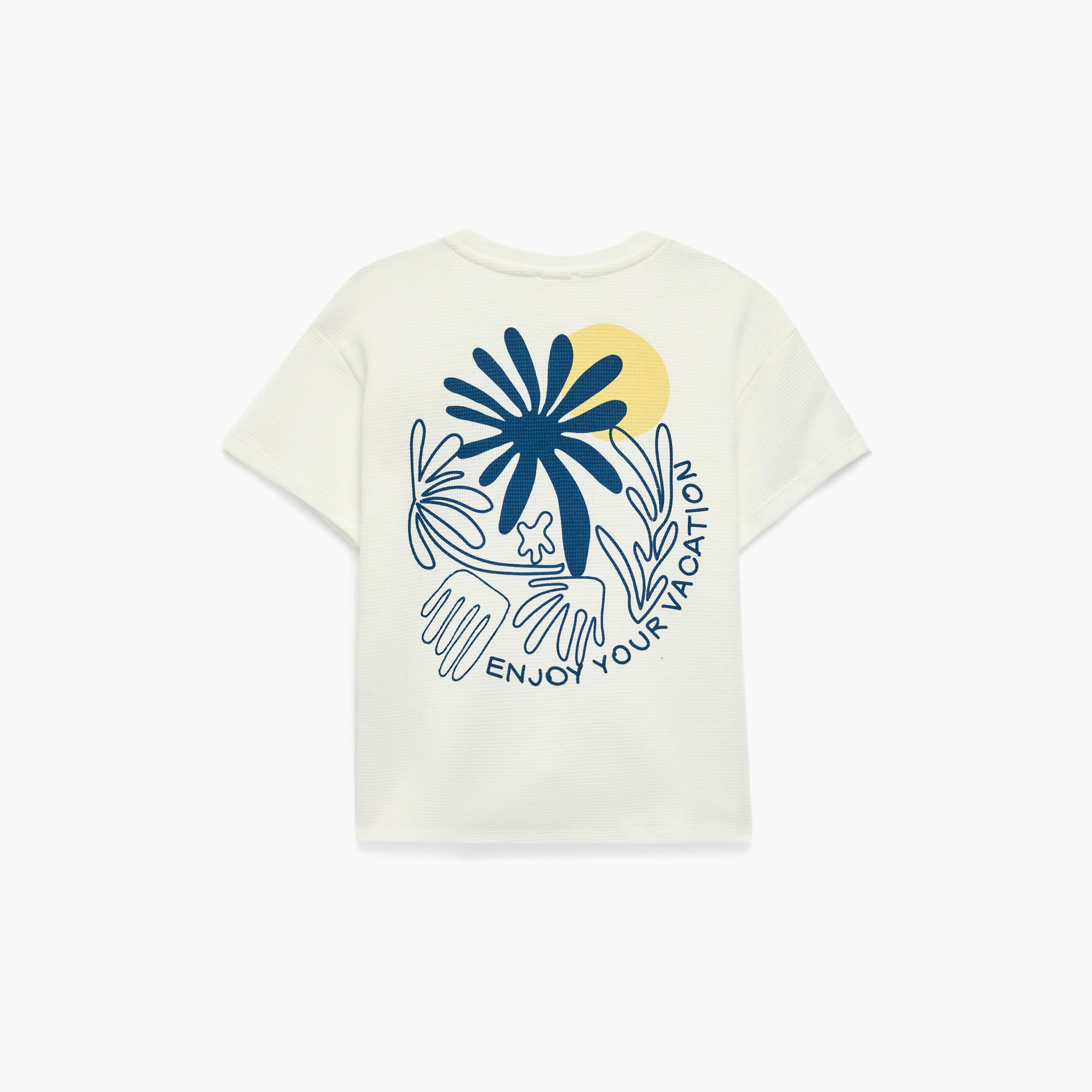 تي شيرت مطبوع بأكمام قصيرة من كوتون-boys-clothing-tshirtsandpolos-image-2