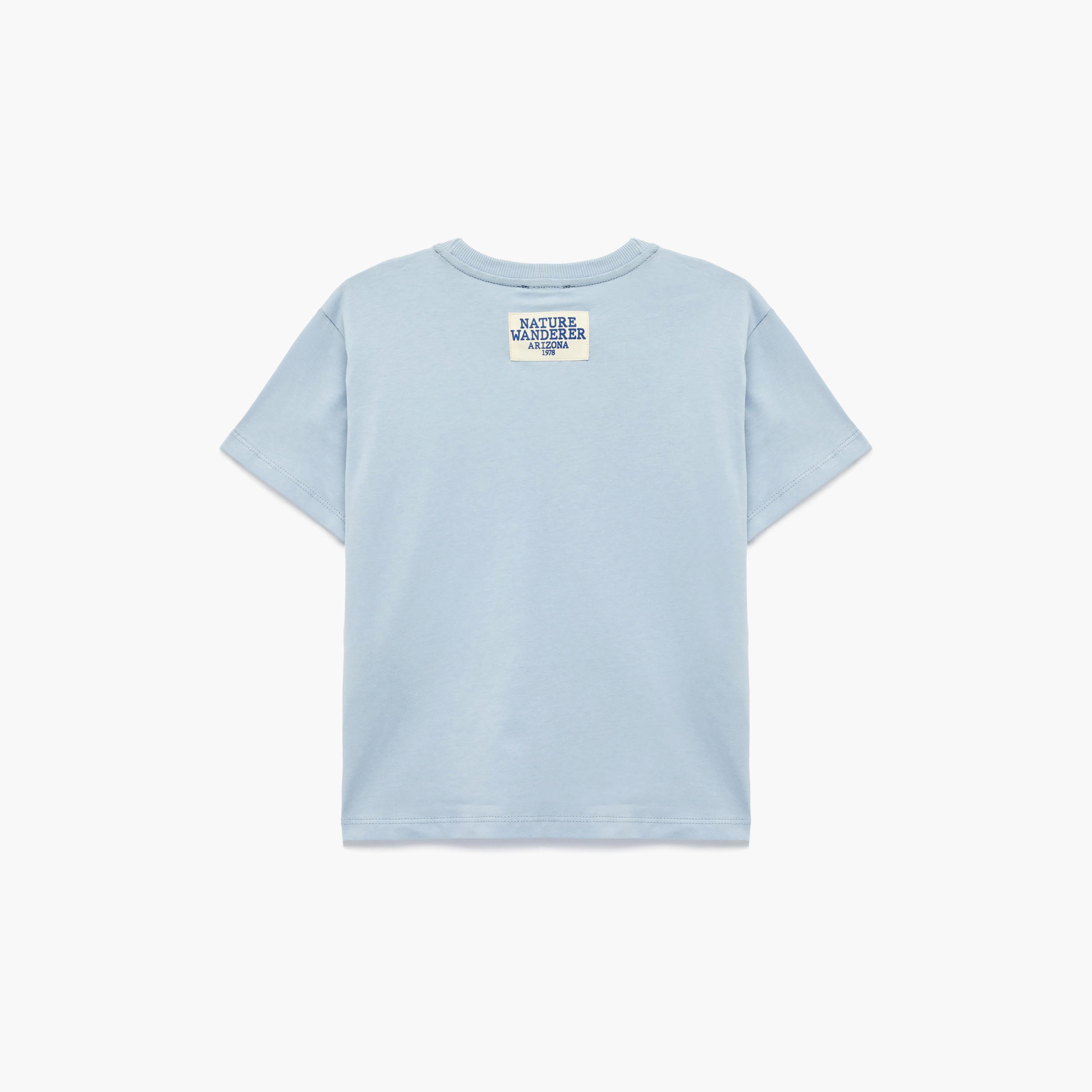 تي شيرت بتطريز صبار بأكمام قصيرة من كوتون-boys-clothing-tshirtsandpolos-image-2