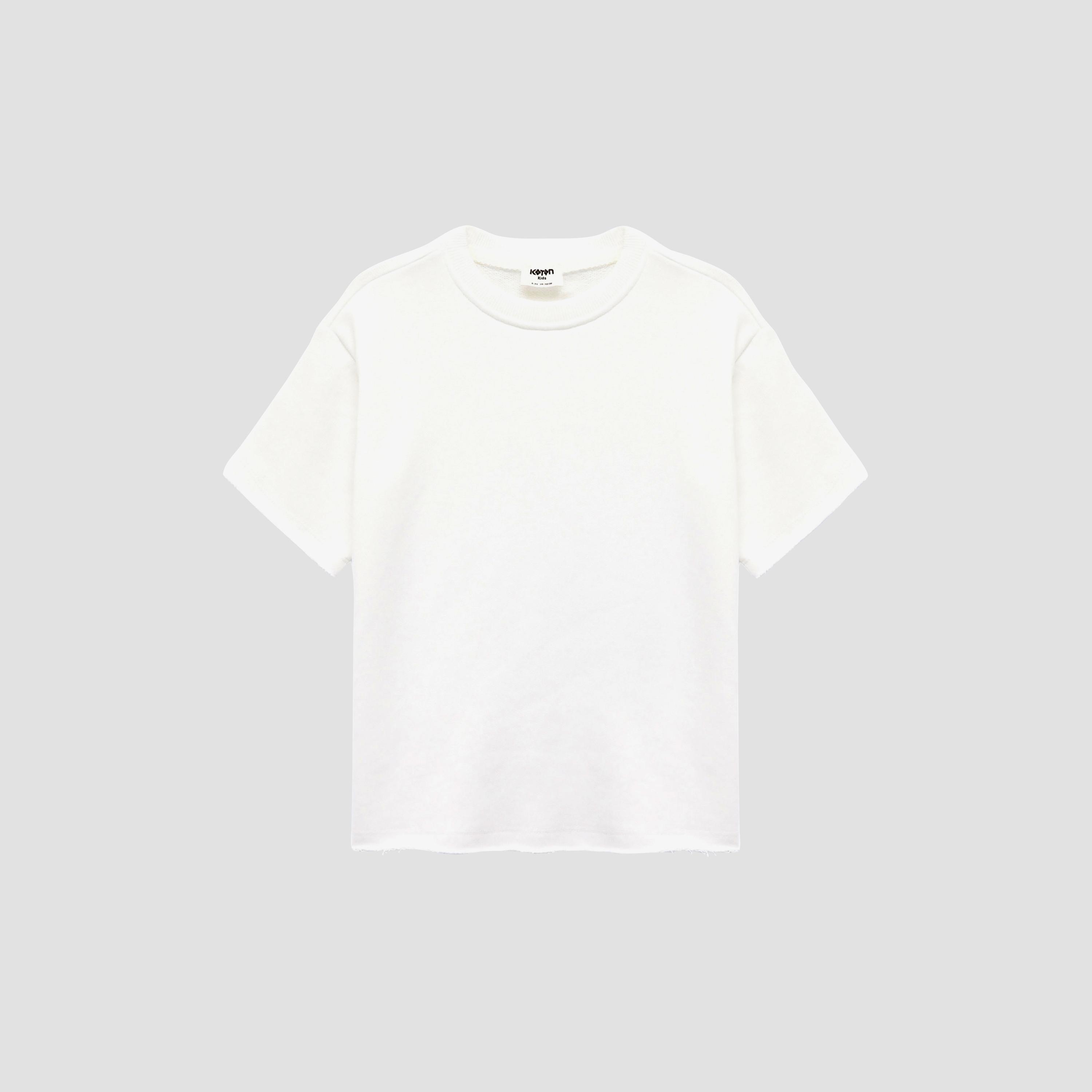 تي شيرت سادة بأكمام قصيرة وقصة "أوفرسايزد" من كوتون-boys-clothing-tshirtsandpolos-image-1