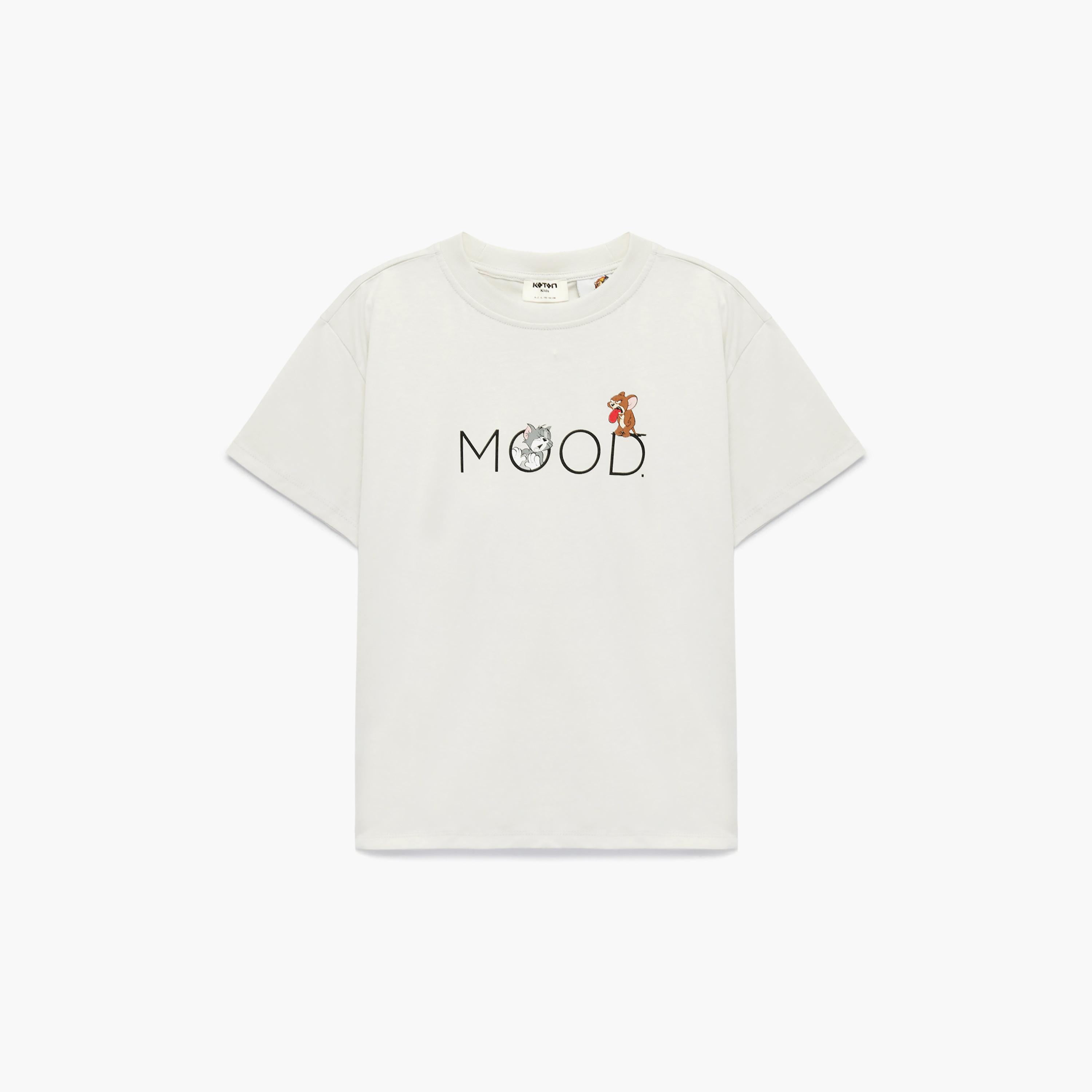 تي شيرت بطبعة "توم آند جيري" بأكمام قصيرة من كوتون-boys-clothing-tshirtsandpolos-image-1