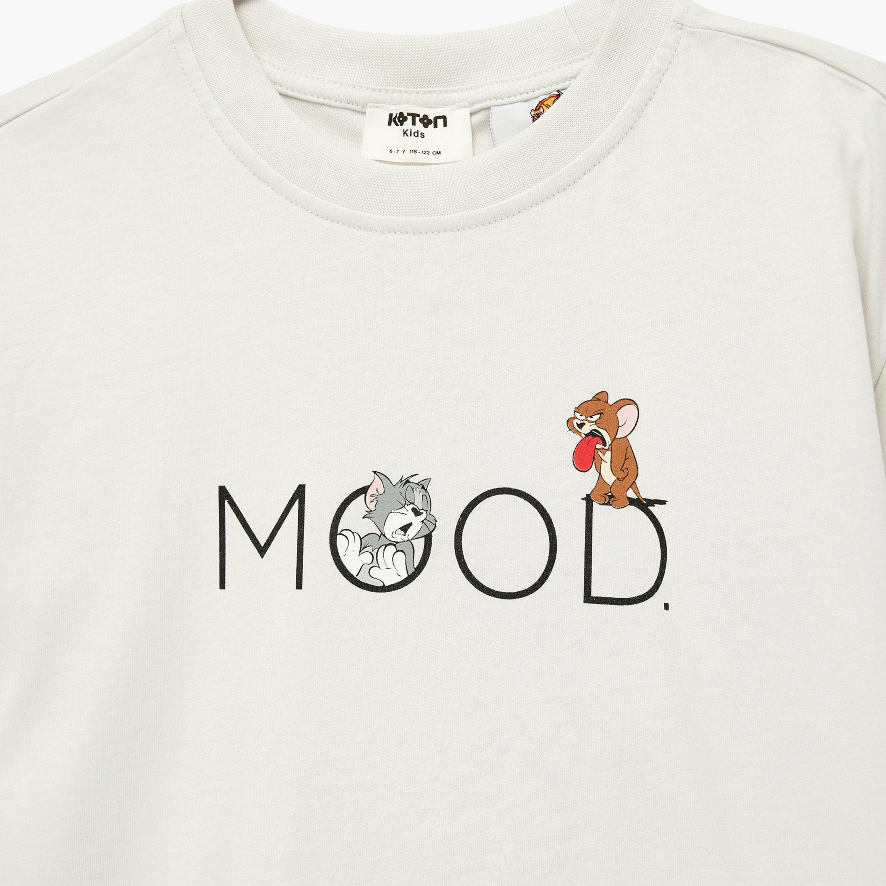 تي شيرت بطبعة "توم آند جيري" بأكمام قصيرة من كوتون-boys-clothing-tshirtsandpolos-image-3