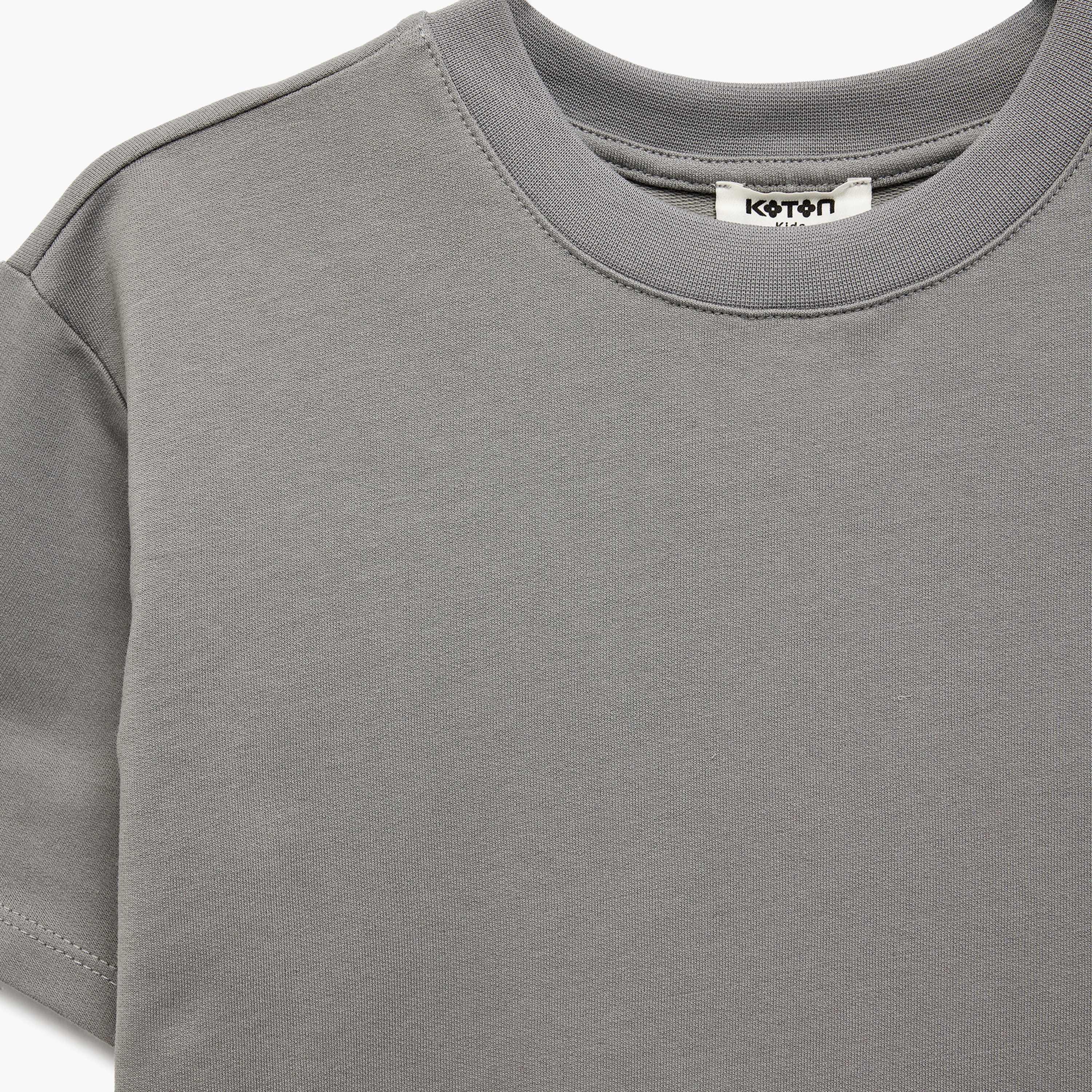 تي شيرت سادة بأكمام قصيرة من كوتون-boys-clothing-tshirtsandpolos-image-2